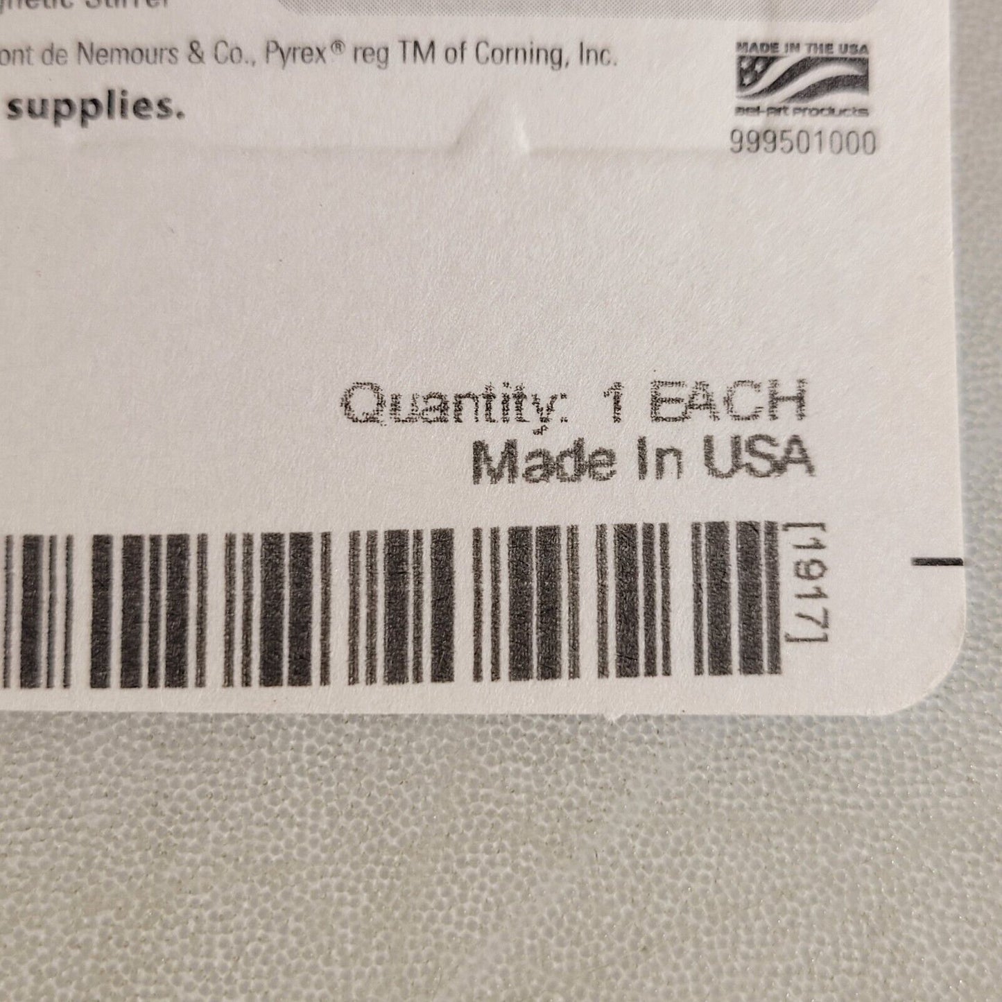 Scienceware 371101128 Spinbar Stirring Bar Octagonal 1-1/2" X 3/8 PTFE Coated