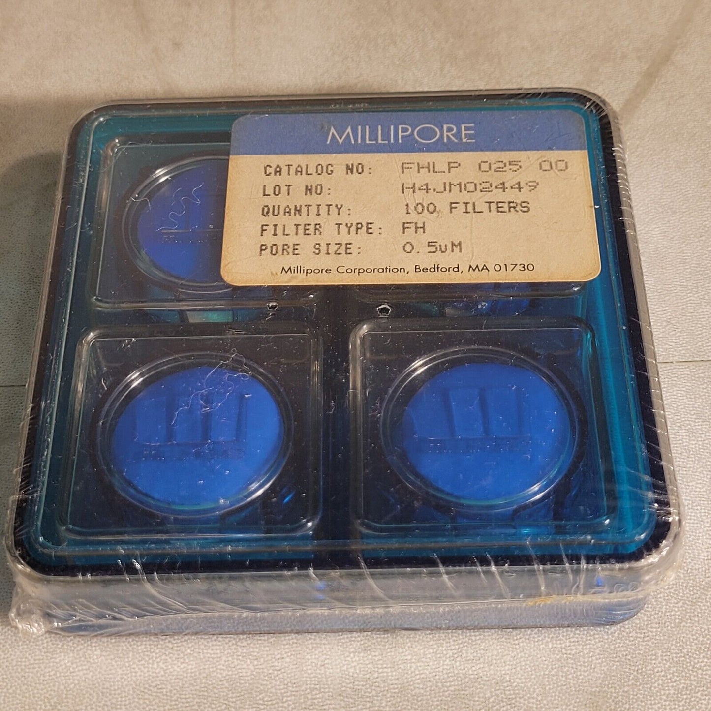 Millipore FHLP 025 00 0.5uM Pore Size FH Fliter 100 Filters
