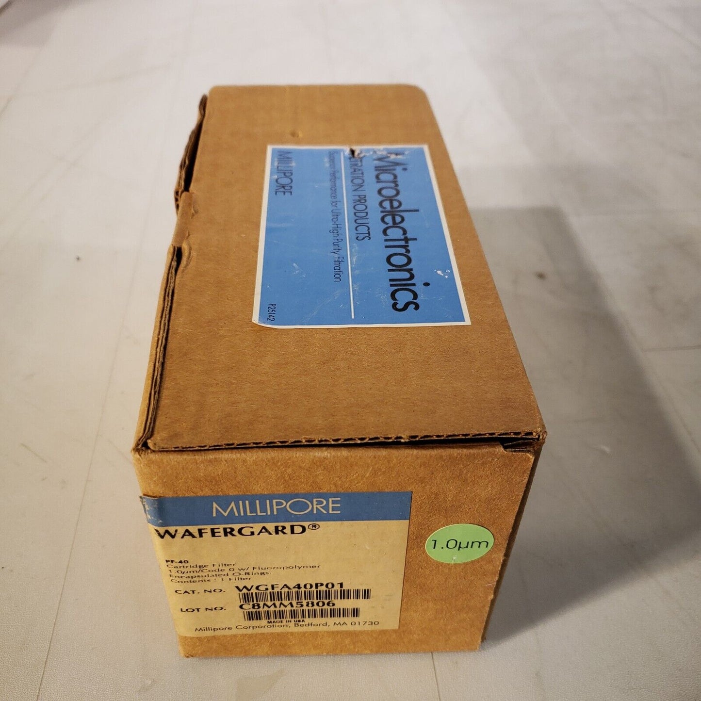 Millipore Wafergard PF-40 Cartridge Filter 1.0 Micrometer uM WGFA40P01