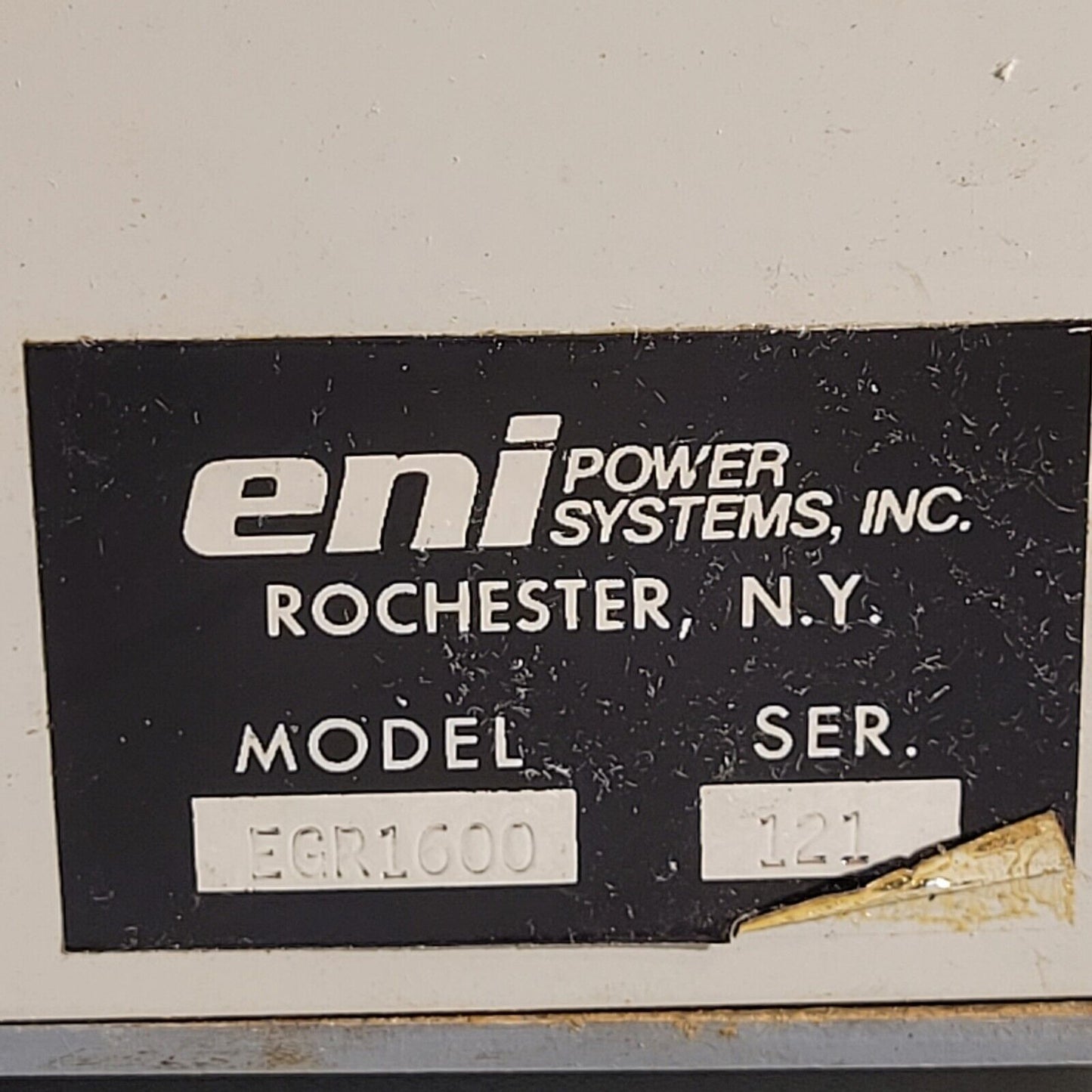 ENI EGR 1600 RF Signal Power Generator Variable Frequency 0-2000W