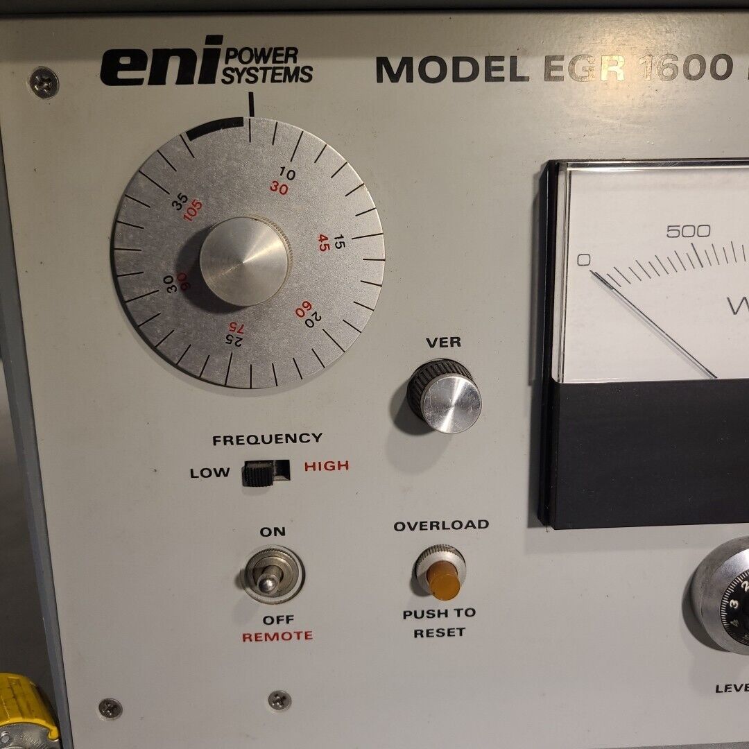 ENI EGR 1600 RF Signal Power Generator Variable Frequency 0-2000W