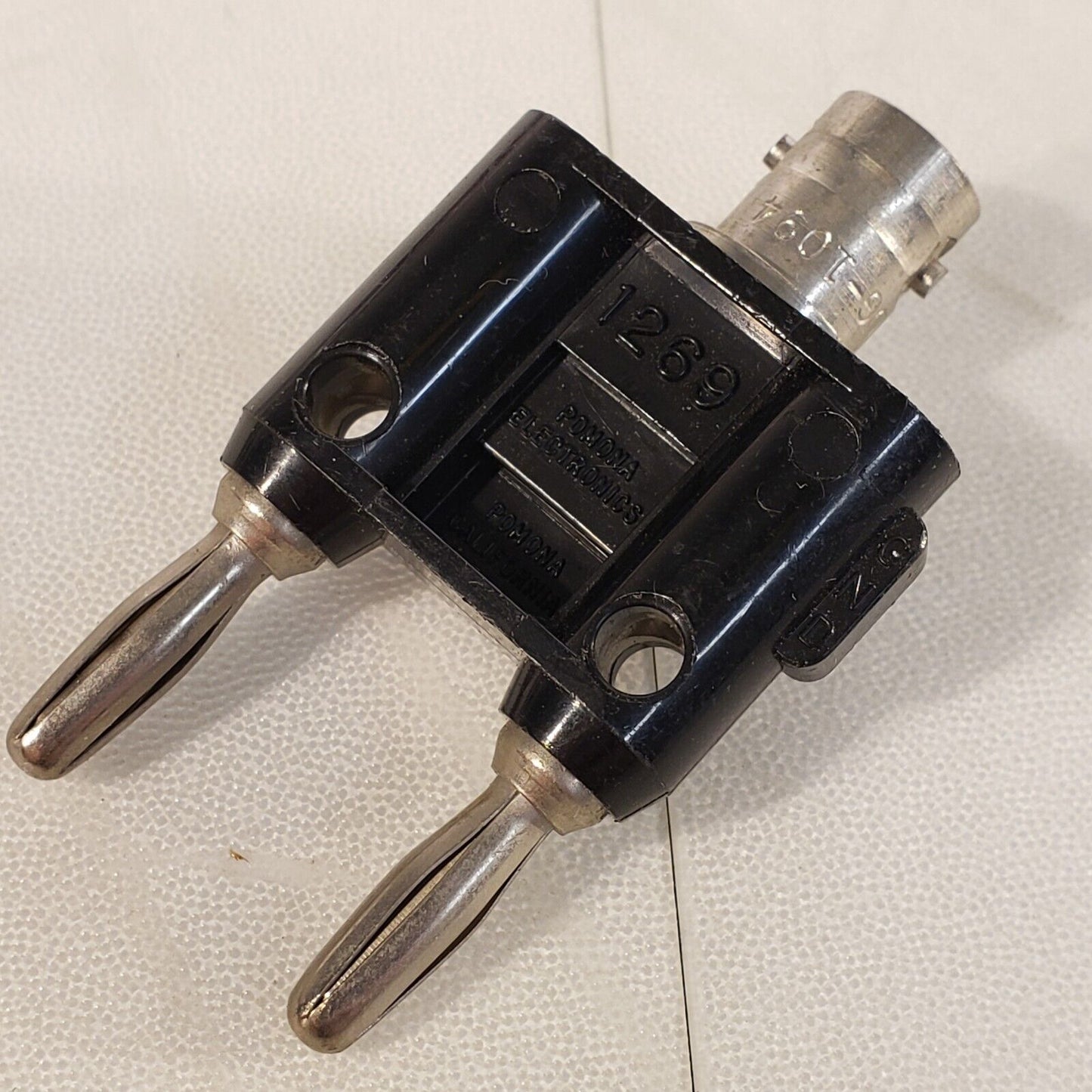 Pomona 1269 Banana Plugs Male BNC Connector To Double Male Banana Jacks