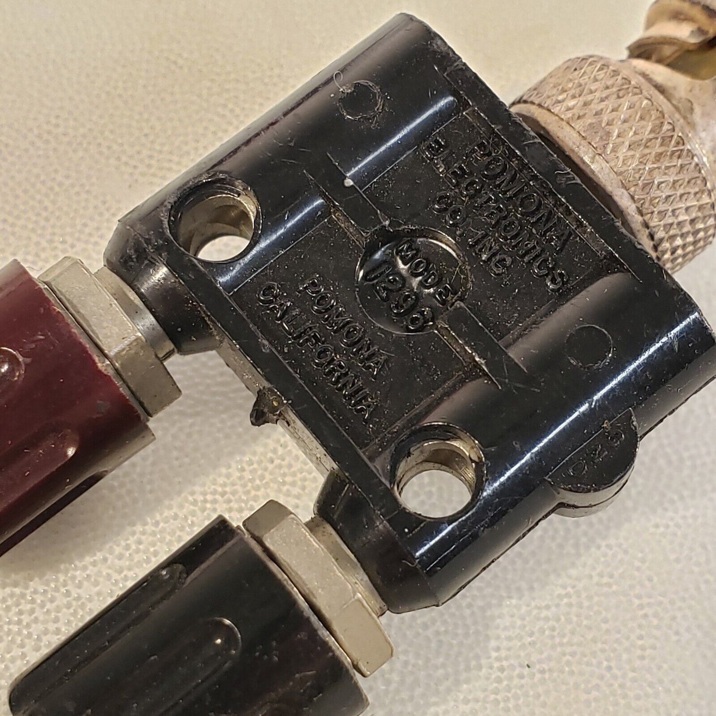Pomona 1296 Banana Plugs Female BNC Connector To Double Female Banana Jacks