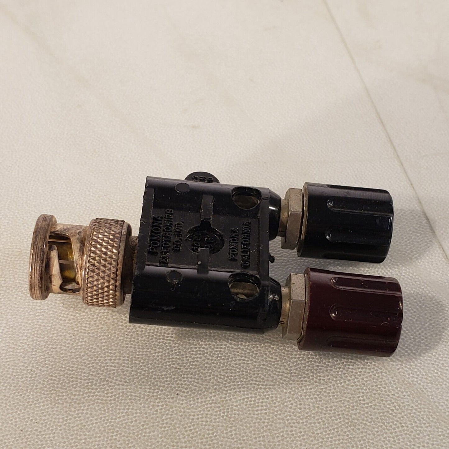 Pomona 1296 Banana Plugs Female BNC Connector To Double Female Banana Jacks