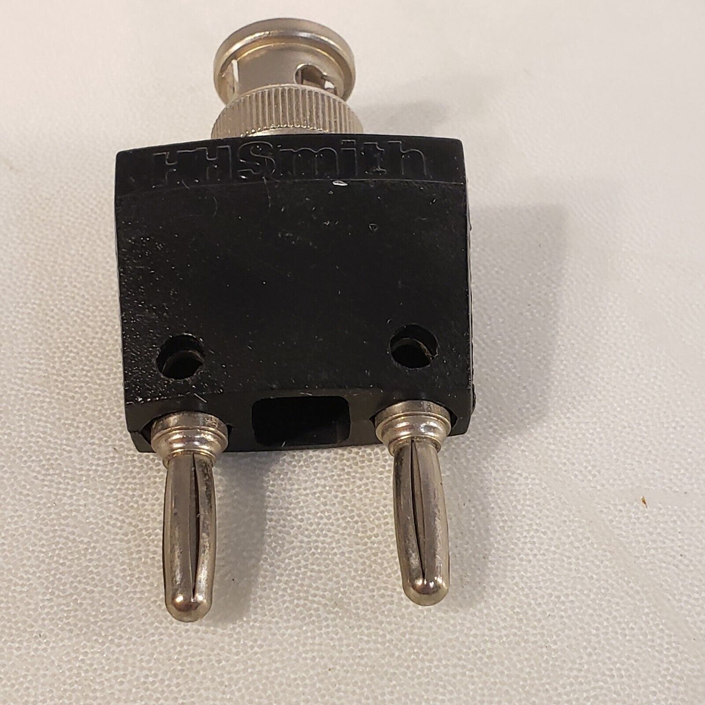 HH Smith 1687 Banana Plugs Female BNC Connector To Double Male Banana Jacks
