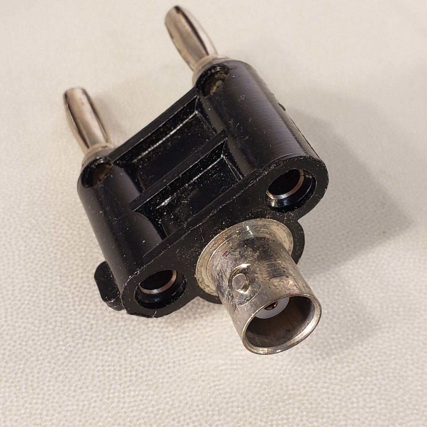 Pomona Black Banna Plug Male BNC Connector To Dual Male Banana Jacks