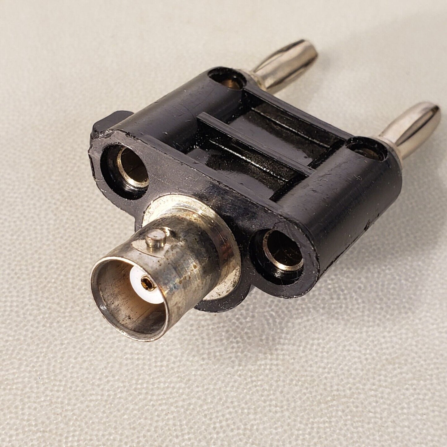 Pomona Black Banna Plug Male BNC Connector To Dual Male Banana Jacks
