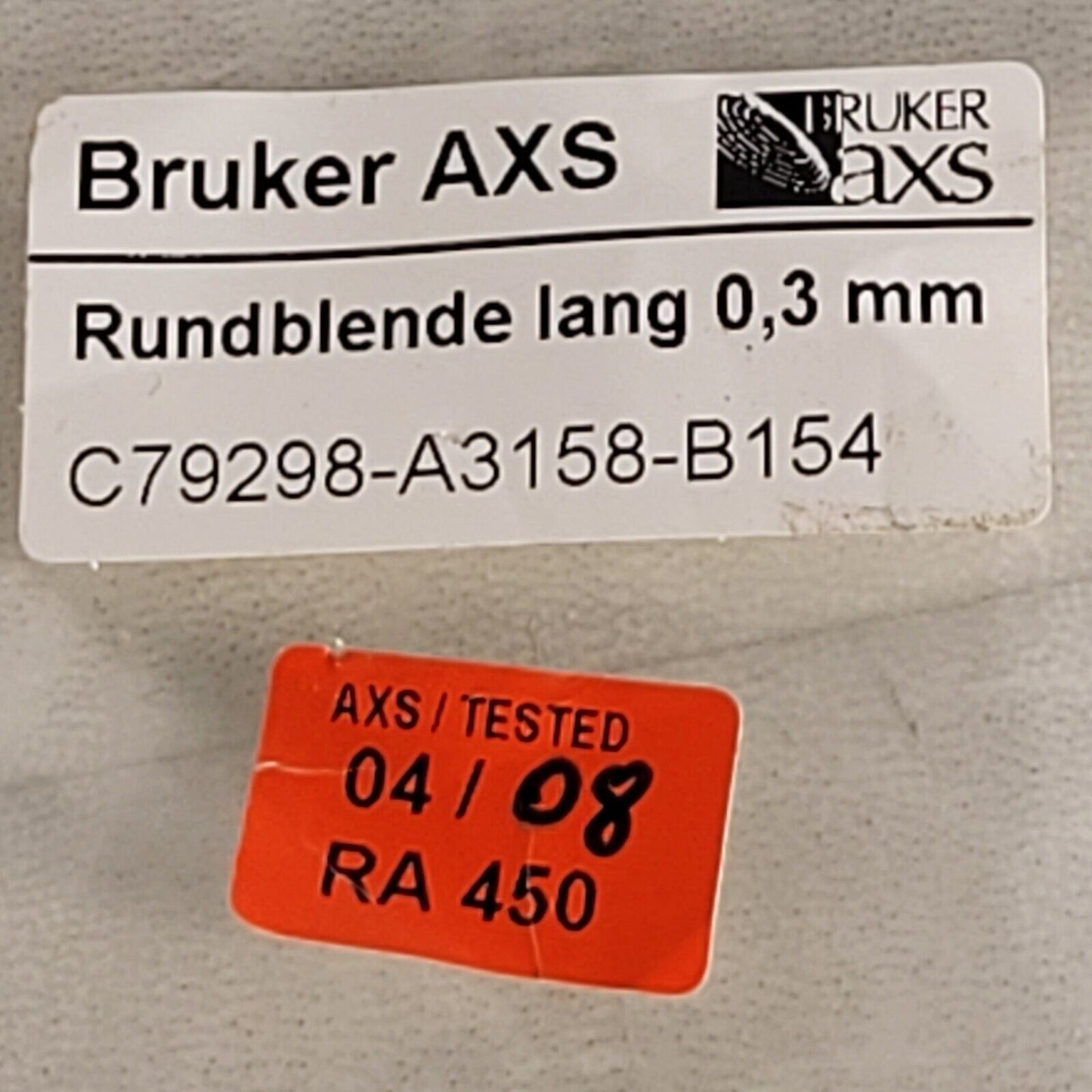 Bruker AXS C79298-A3158-B154 0.3mm Rounded Aperture Long Rundblende Lang Beam