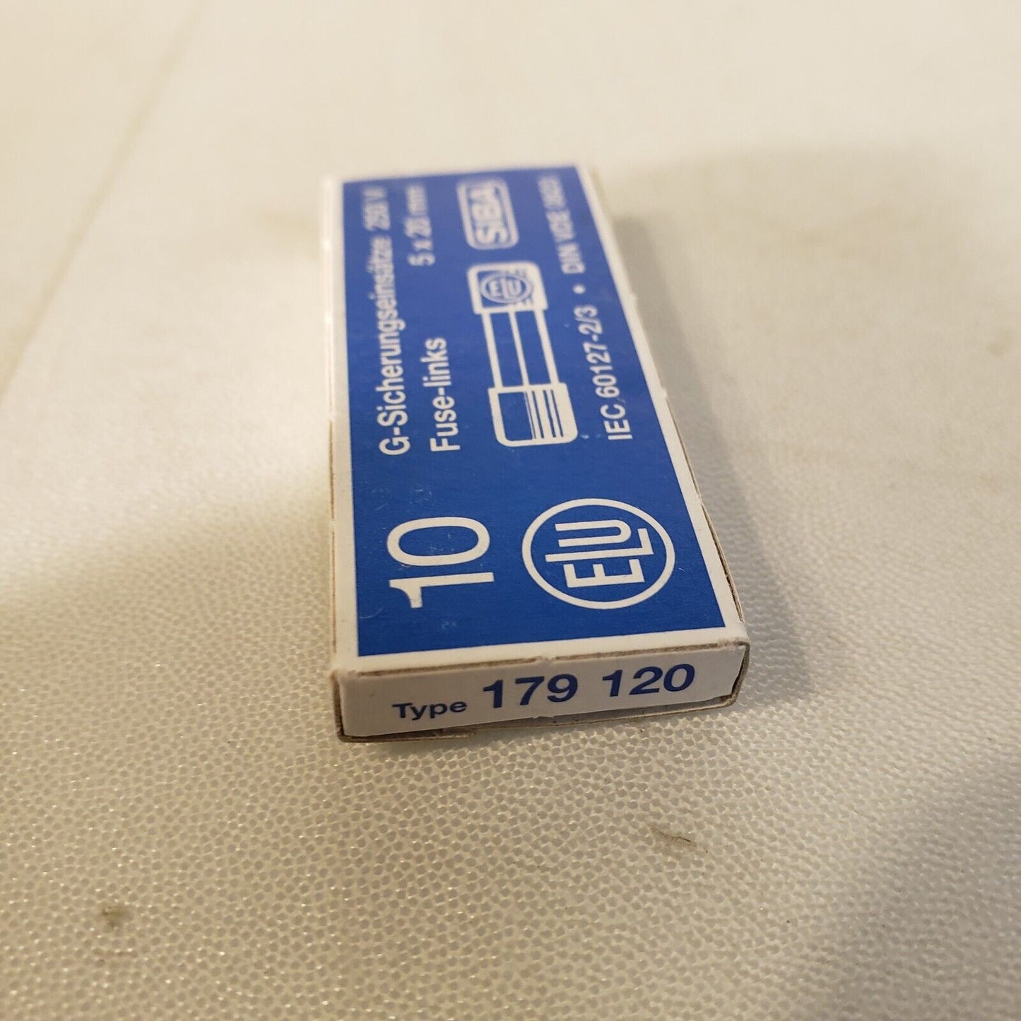 ELU Siba 60127-2/3 G-Sicherungseinsätze 10 Fuse Links 5x20mm 250VAC 35A 179 120
