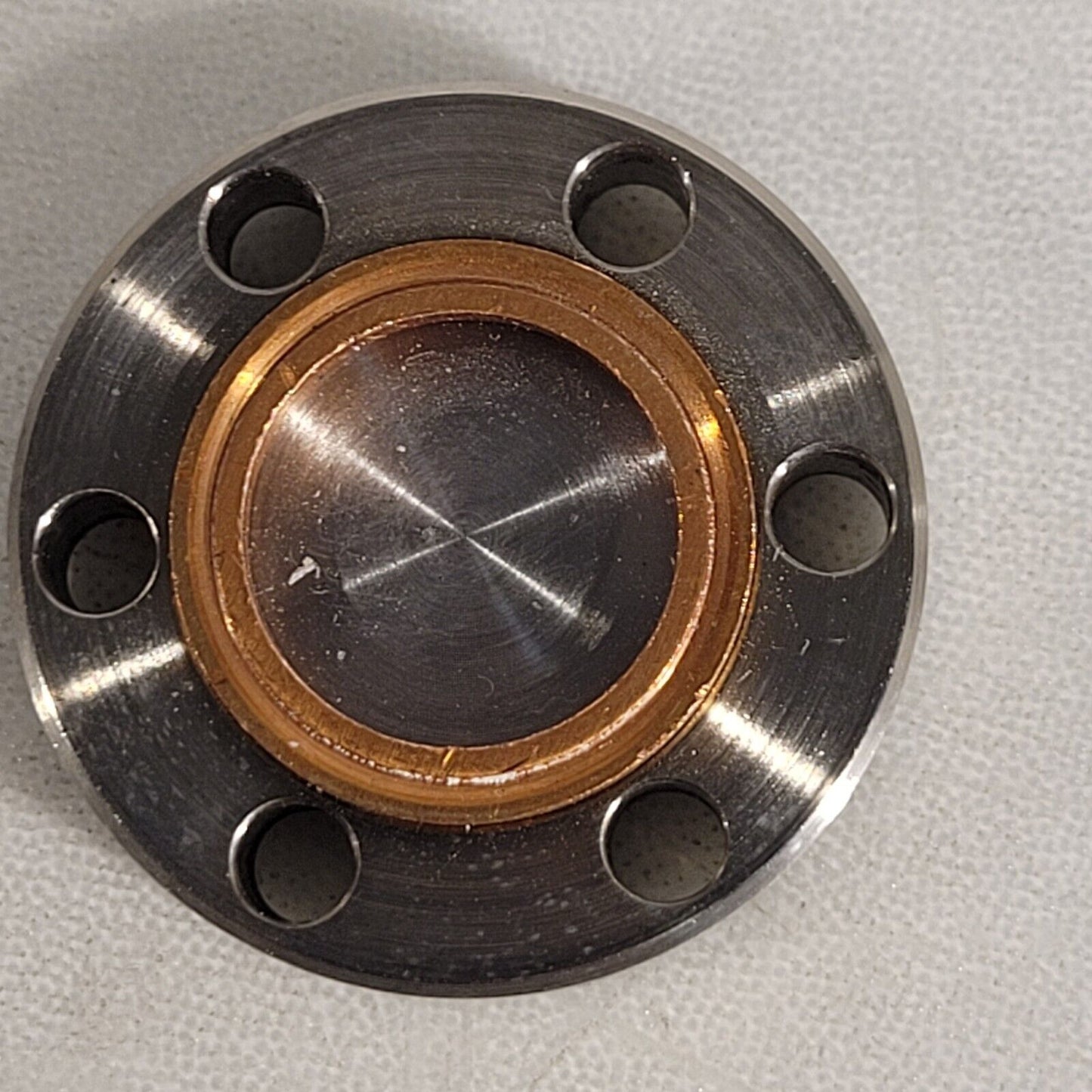 MDC MFG CF 1.33" DN16CF Conflat Blank Flange High Vacuum Knife Edge Good