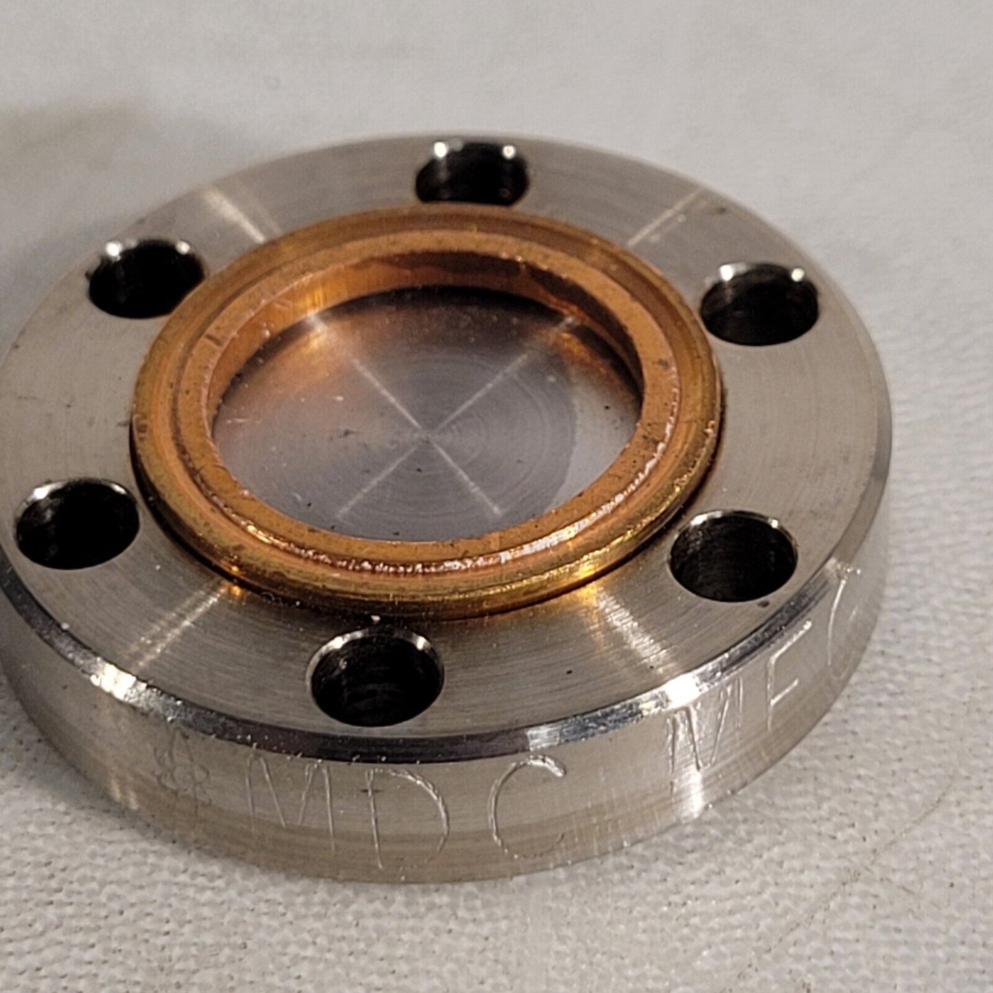 MDC MFG CF 1.33" DN16CF Conflat Blank Flange High Vacuum Knife Edge Good