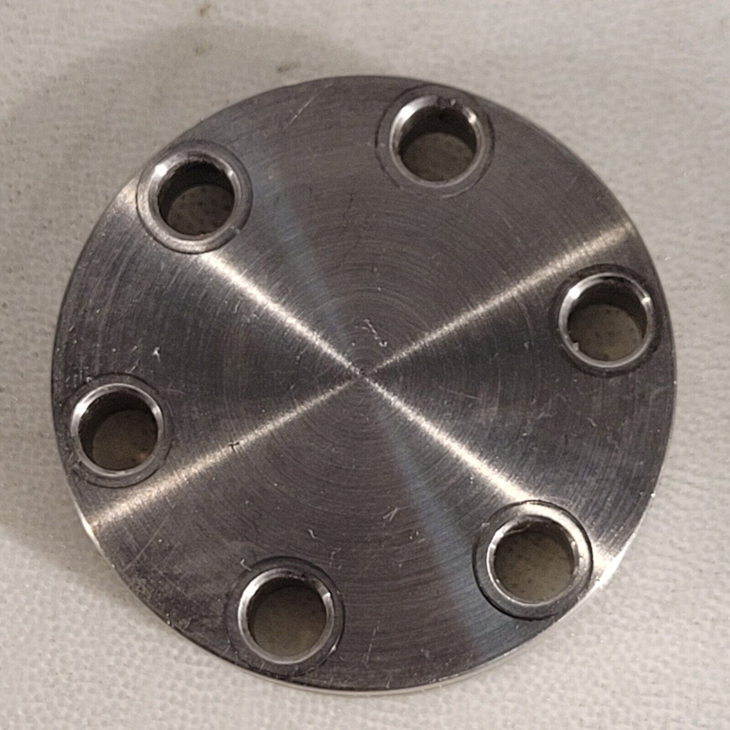 Huntington CF 1.33" DN16CF Conflat Blank Flange High Vacuum Knife Edge Good