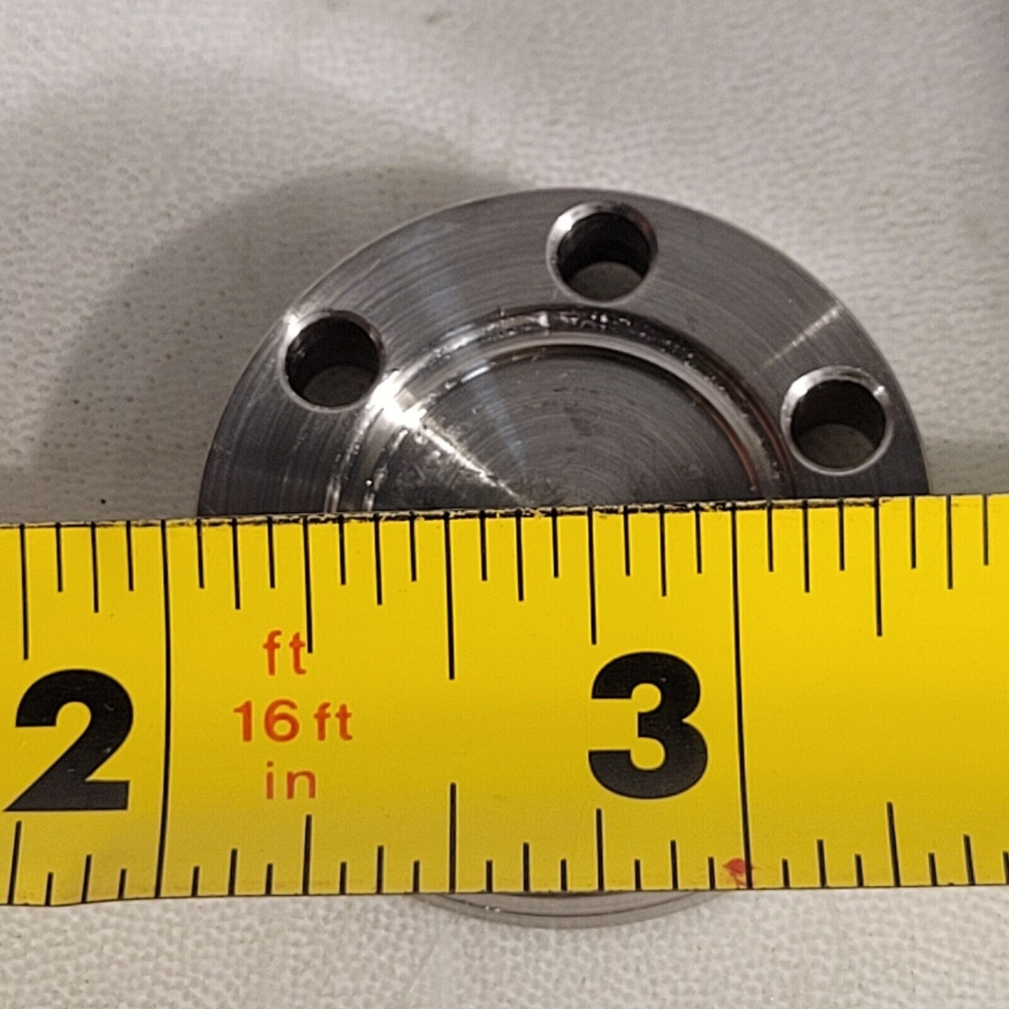 Huntington CF 1.33" DN16CF Conflat Blank Flange High Vacuum Knife Edge Good