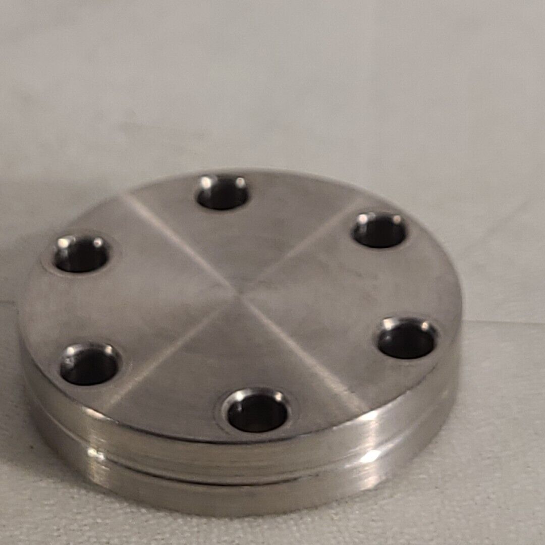 Huntington CF 1.33" DN16CF Conflat Blank Flange High Vacuum Knife Edge Good