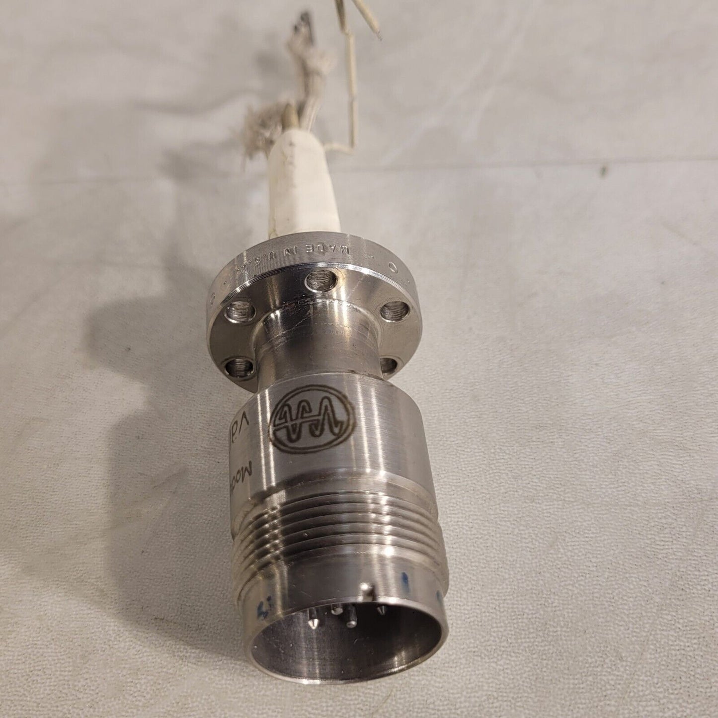 Varian 954-5033 1.33" Conflat CF UHV High Vacuum Feedthrough 10 Pin Thermocouple