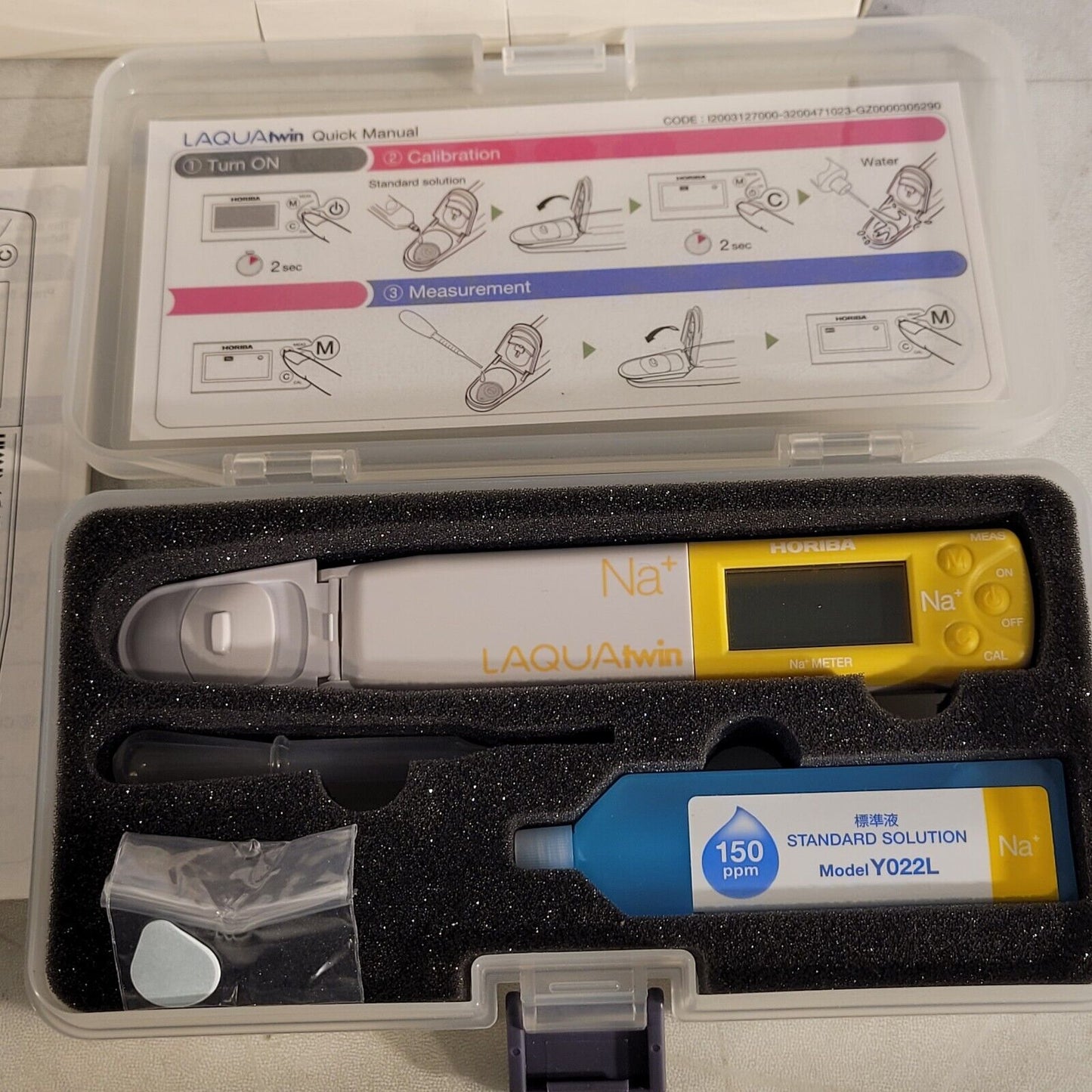 Horiba B-722 Compact Na+ Meter LaquaTwin With Case And Instruction Manual