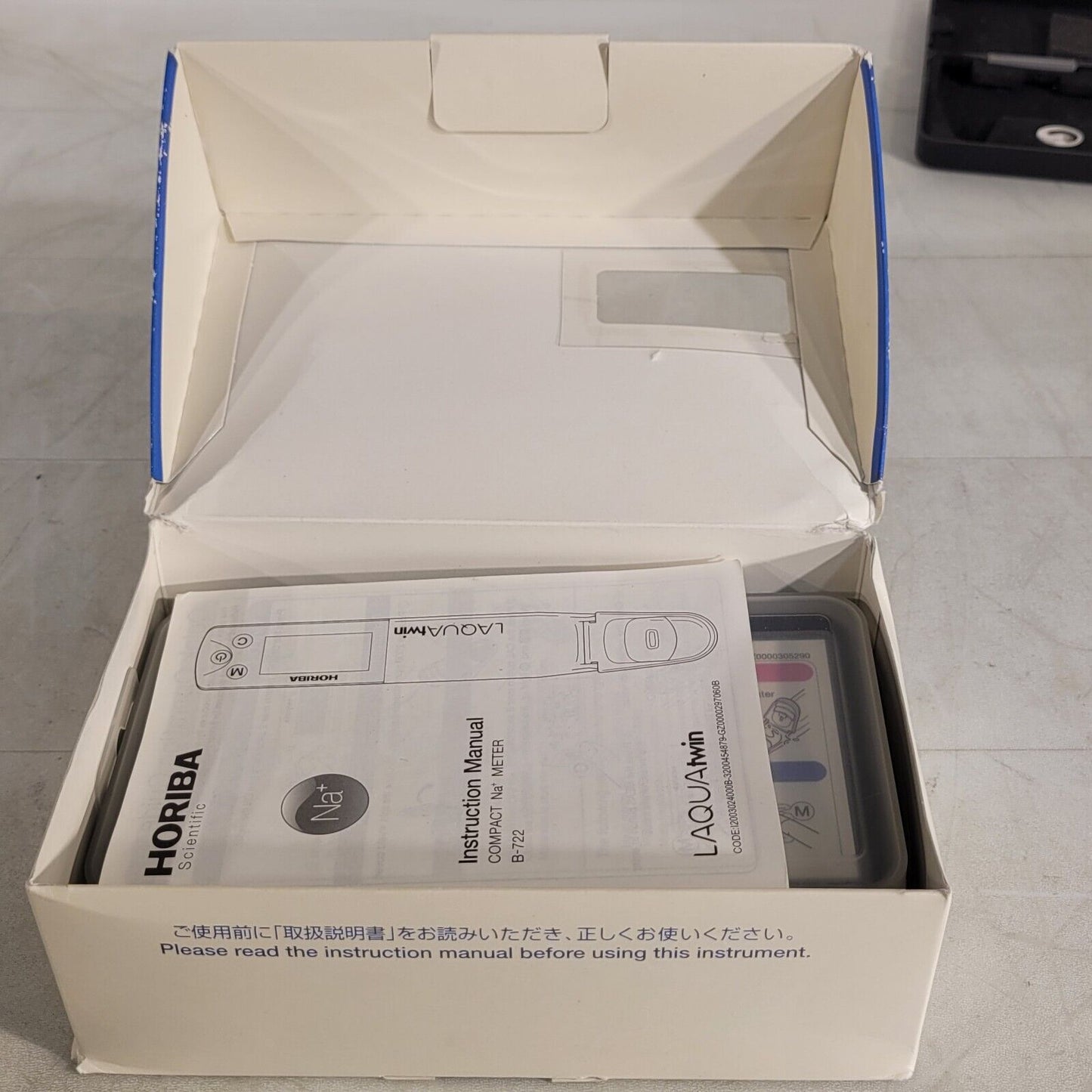 Horiba B-722 Compact Na+ Meter LaquaTwin With Case And Instruction Manual