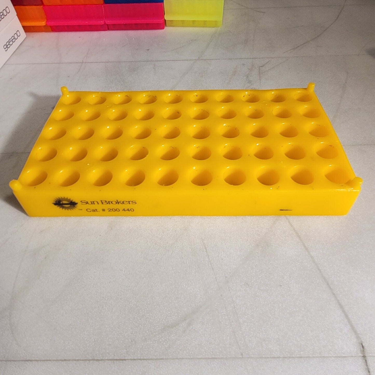 Lot Of Plastic Tube Vial Sample Racks Various Sizes And Types Organizer