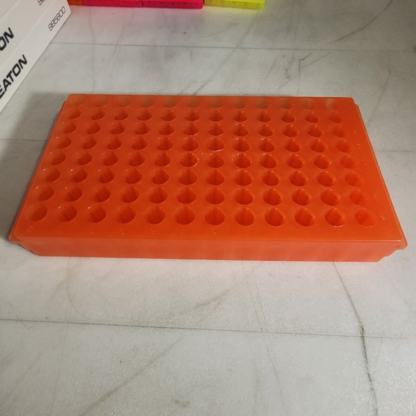 Lot Of Plastic Tube Vial Sample Racks Various Sizes And Types Organizer