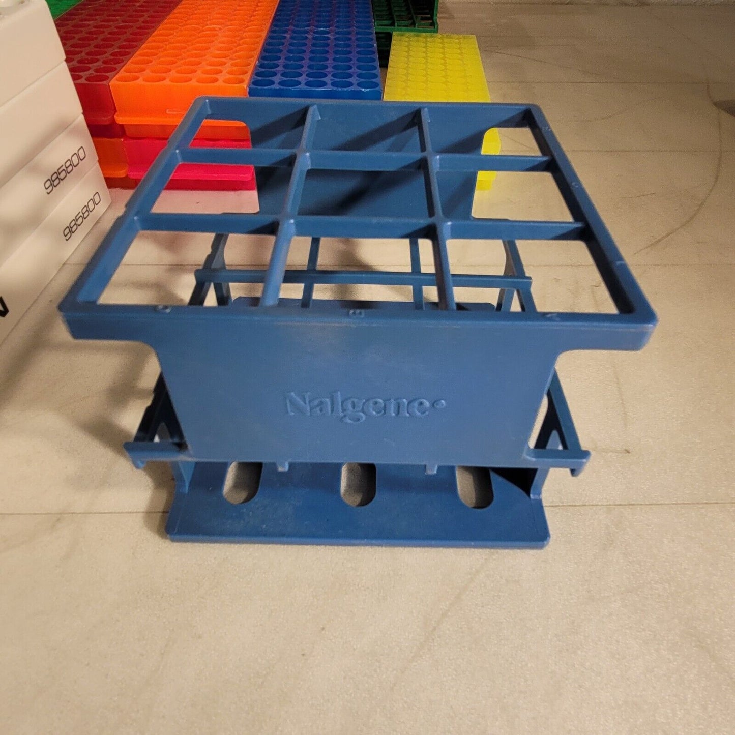 Lot Of Plastic Tube Vial Sample Racks Various Sizes And Types Organizer