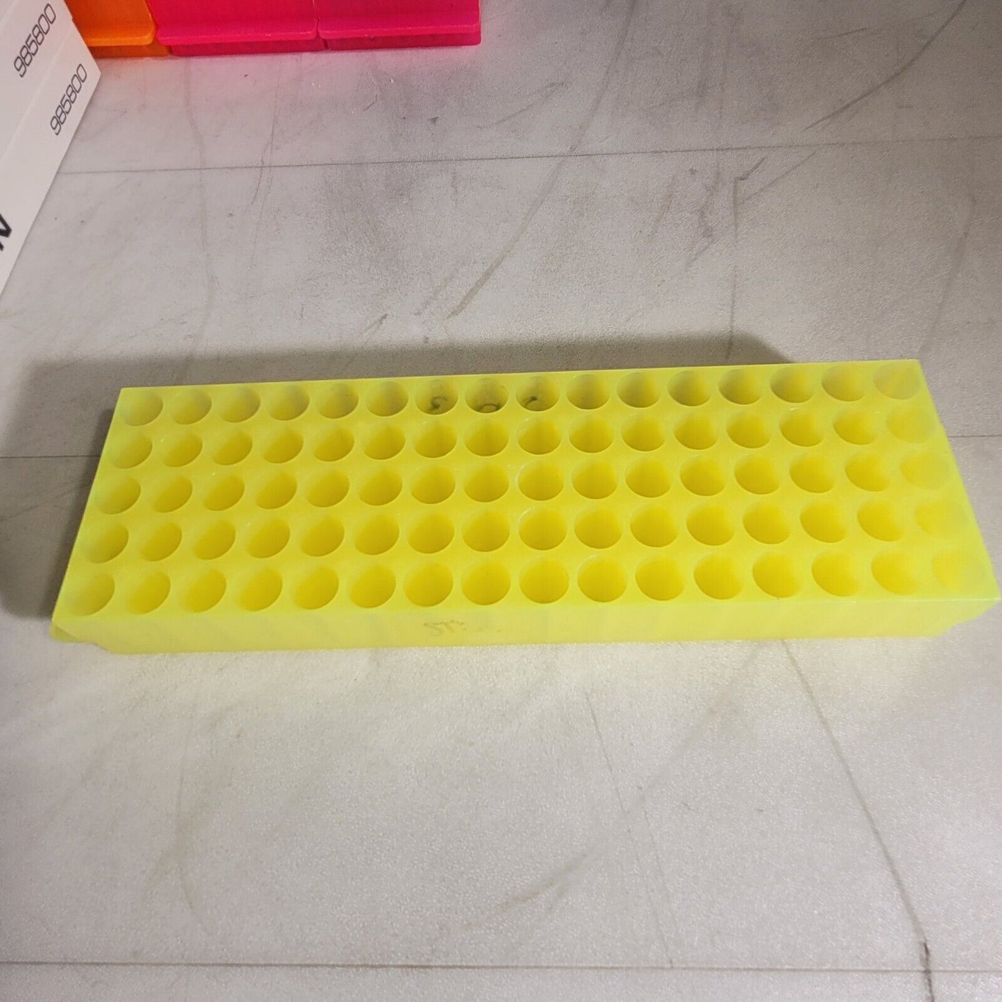 Lot Of Plastic Tube Vial Sample Racks Various Sizes And Types Organizer