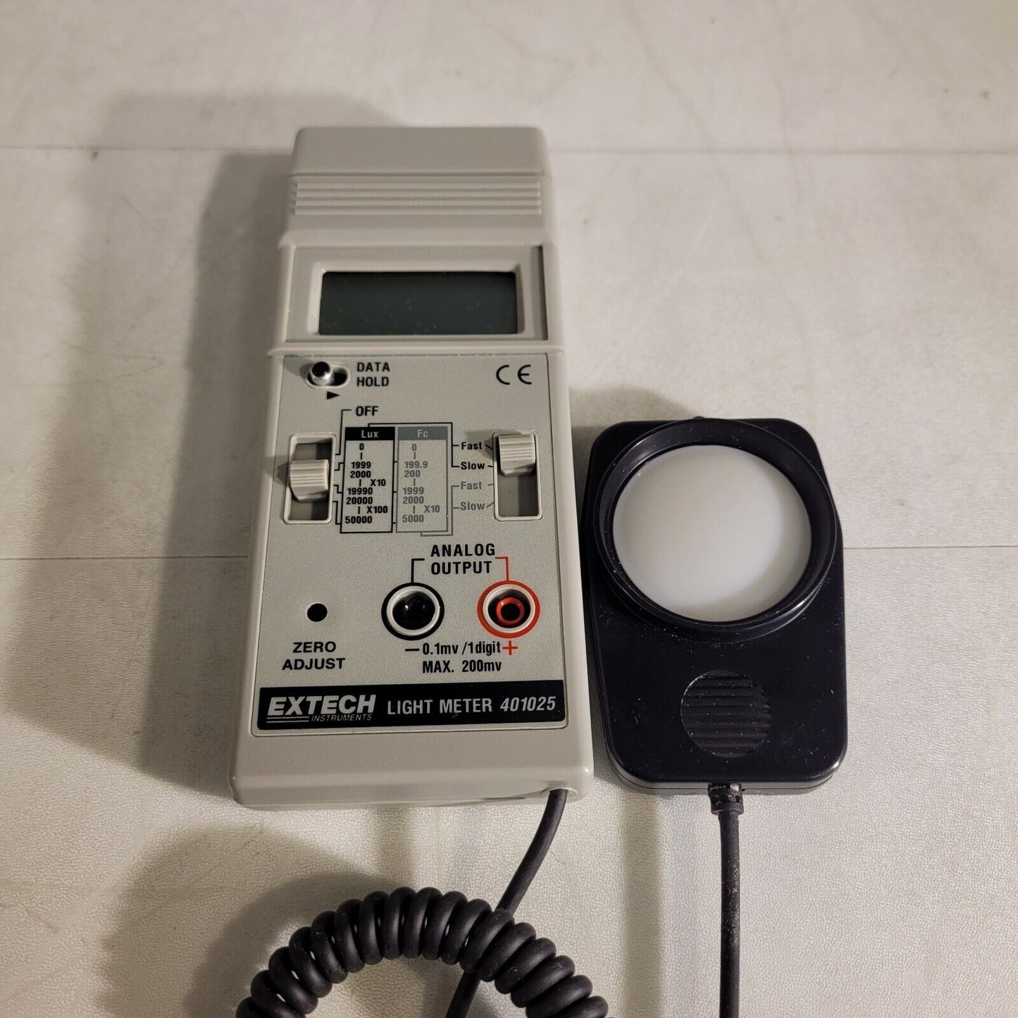 Extech Light Meter 401025 Intensity Lux And Foot Candles Measurement Instrument