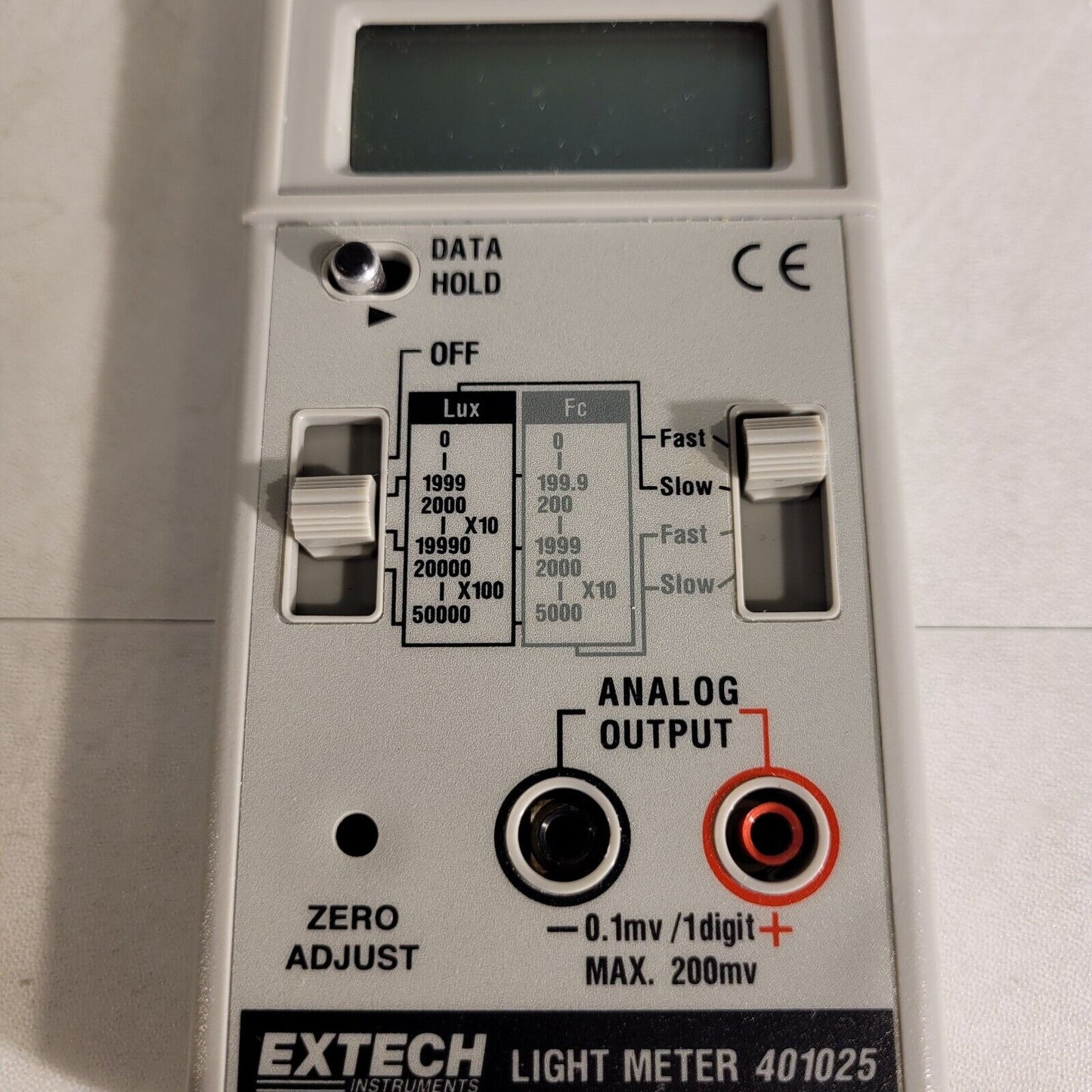 Extech Light Meter 401025 Intensity Lux And Foot Candles Measurement Instrument