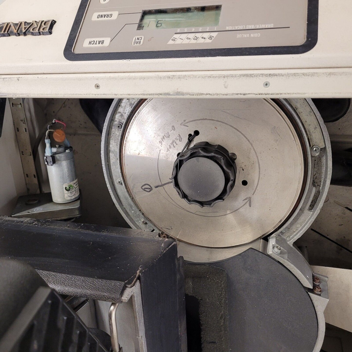 Brandt 6500 Coin Sorter $1, 50c, 25c, 10c, 5c, 1c With Coin Bags Tested Works