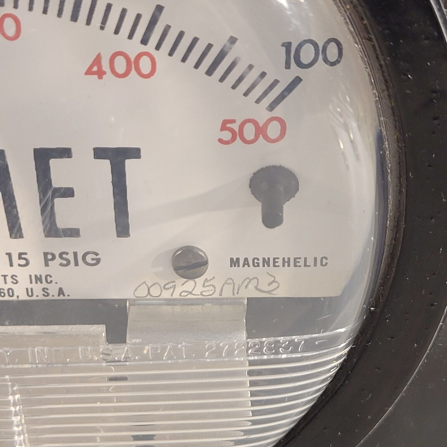 Vintage Dwyer Gasmet Gas Flow Meter 15PSIG Max Pressure 100 CCM SCCM Range
