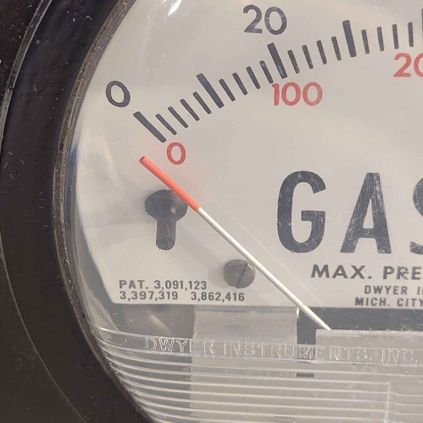 Vintage Dwyer Gasmet Gas Flow Meter 15PSIG Max Pressure 100 CCM SCCM Range