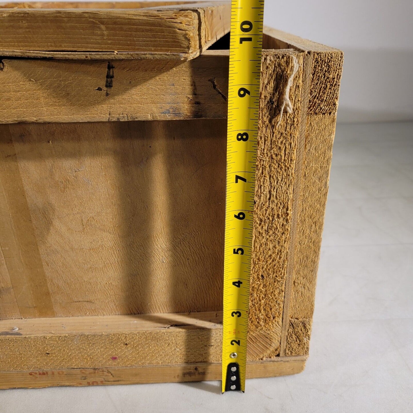 Vintage Wooden Crate 14.5"X11.25"X8. 75" Interior Dimensions