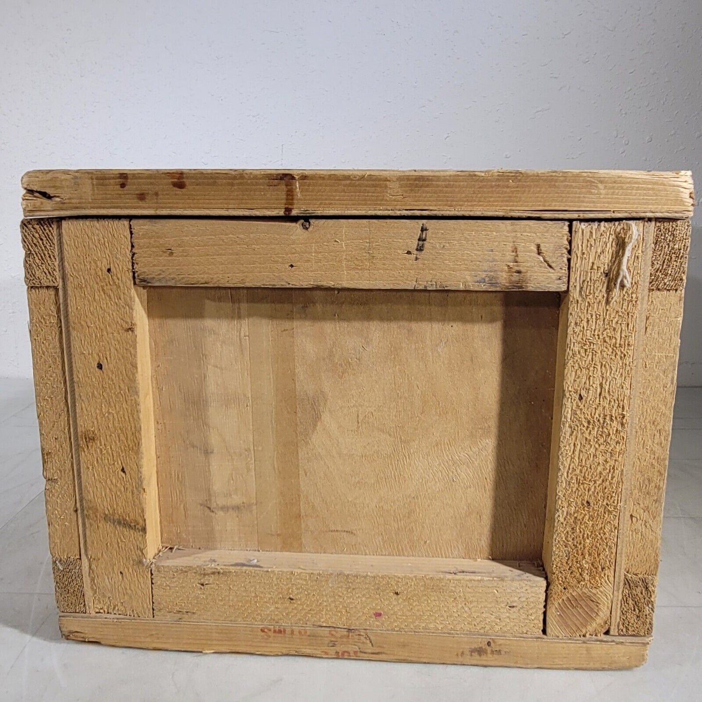 Vintage Wooden Crate 14.5"X11.25"X8. 75" Interior Dimensions