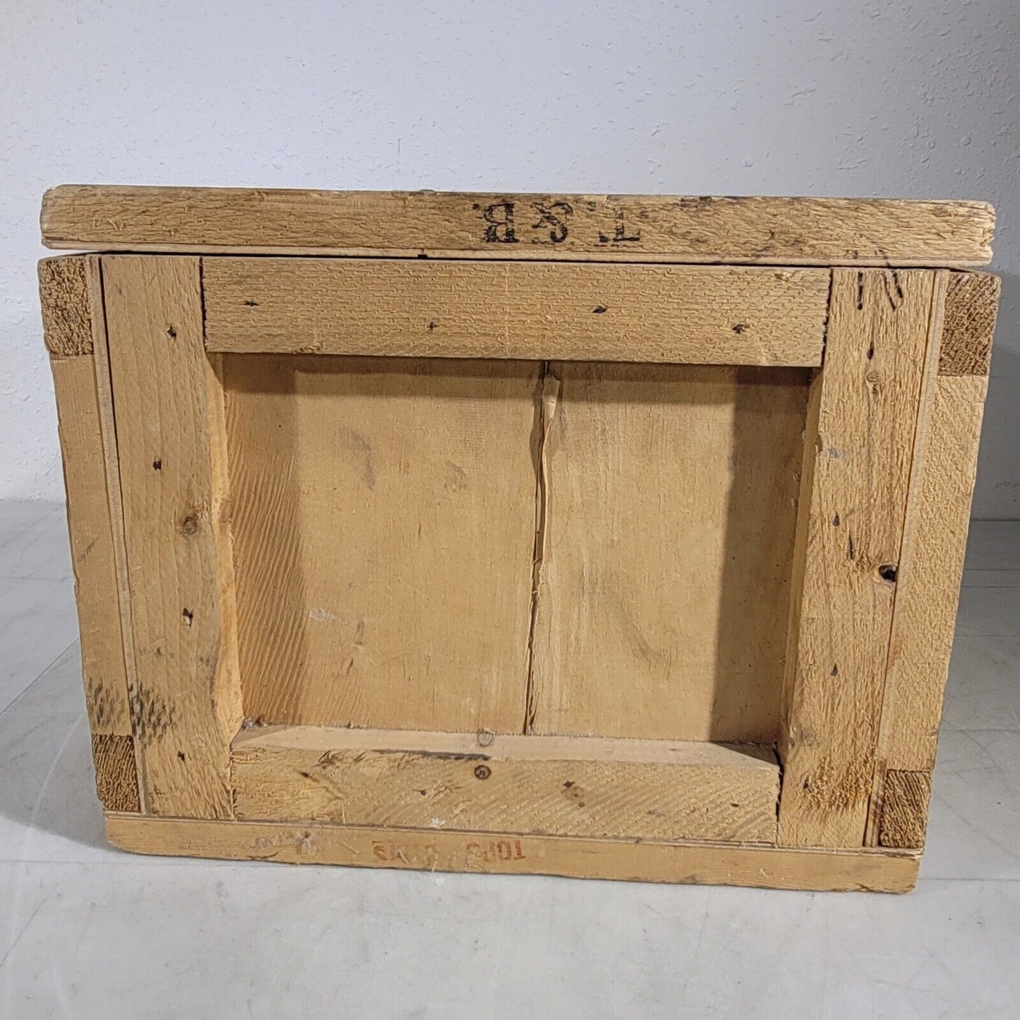 Vintage Wooden Crate 14.5"X11.25"X8. 75" Interior Dimensions