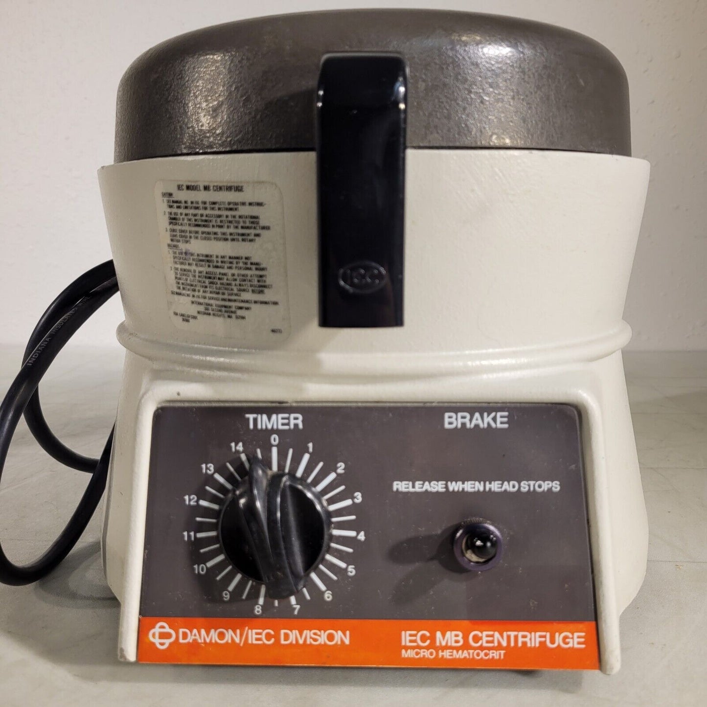 Damon IEC MB Centrifuge Micro Hematocrit w/ 275 Rotor