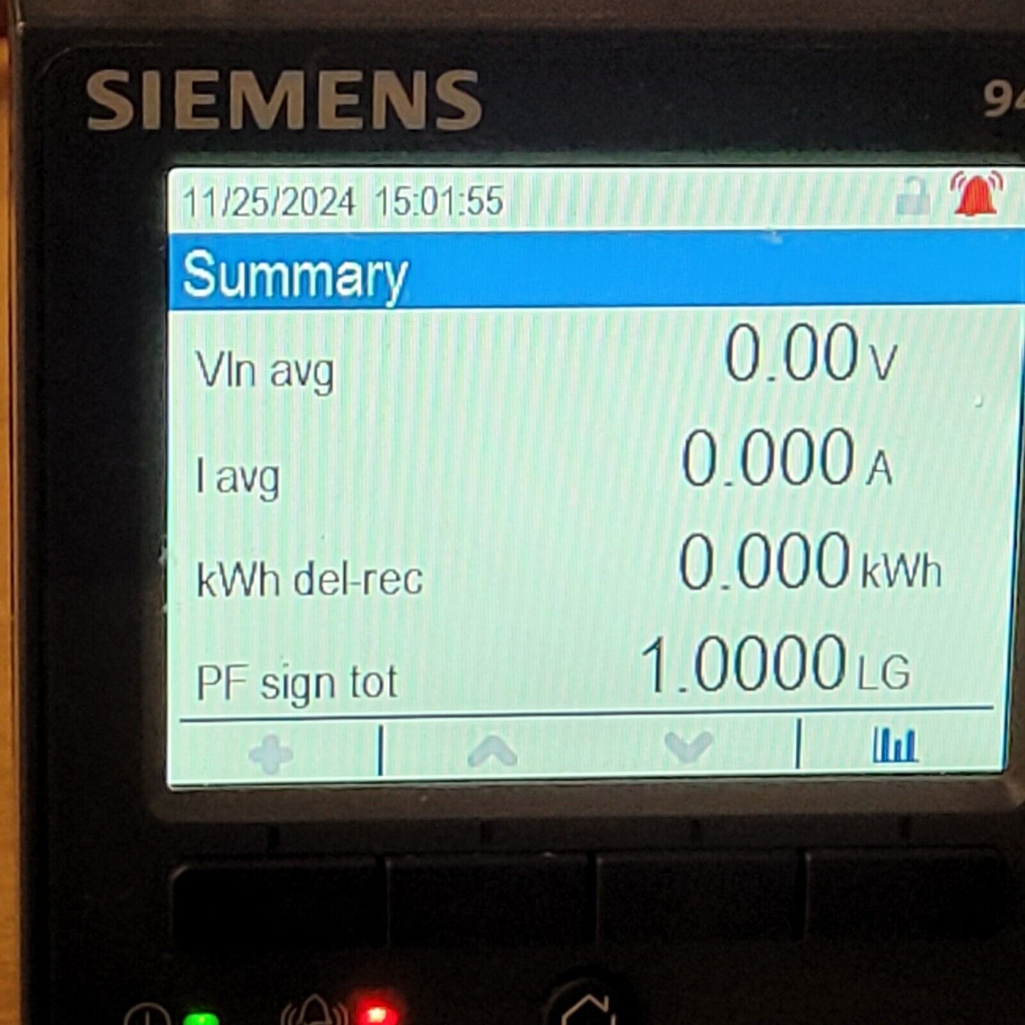 Siemens 9410 Integrated LCD Metering Device Control Screen SR-1902A084-02