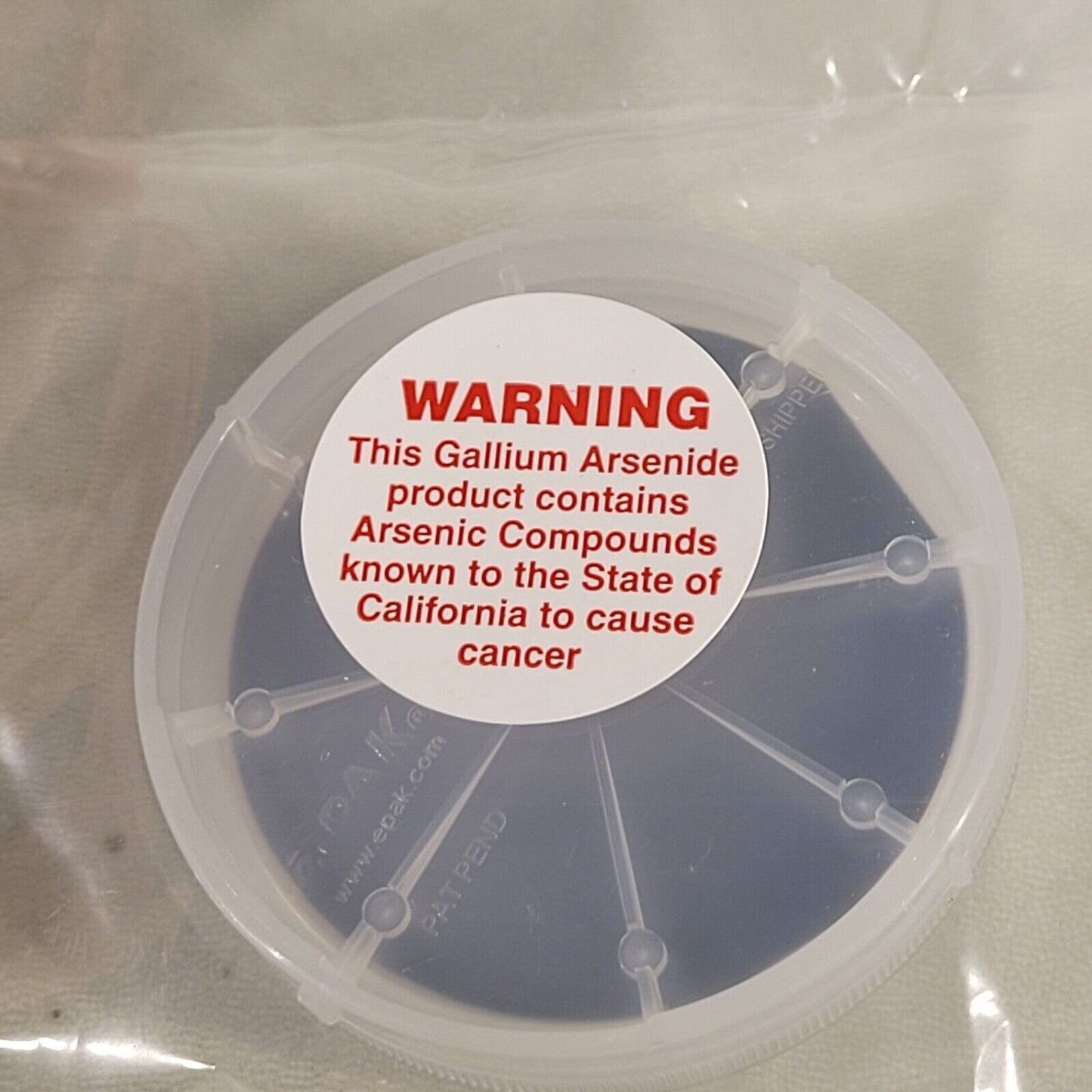 Axt Semiconductor BB750 3 GaAs S-I 50mm 5cm 2" Wafer Chip Disc Material