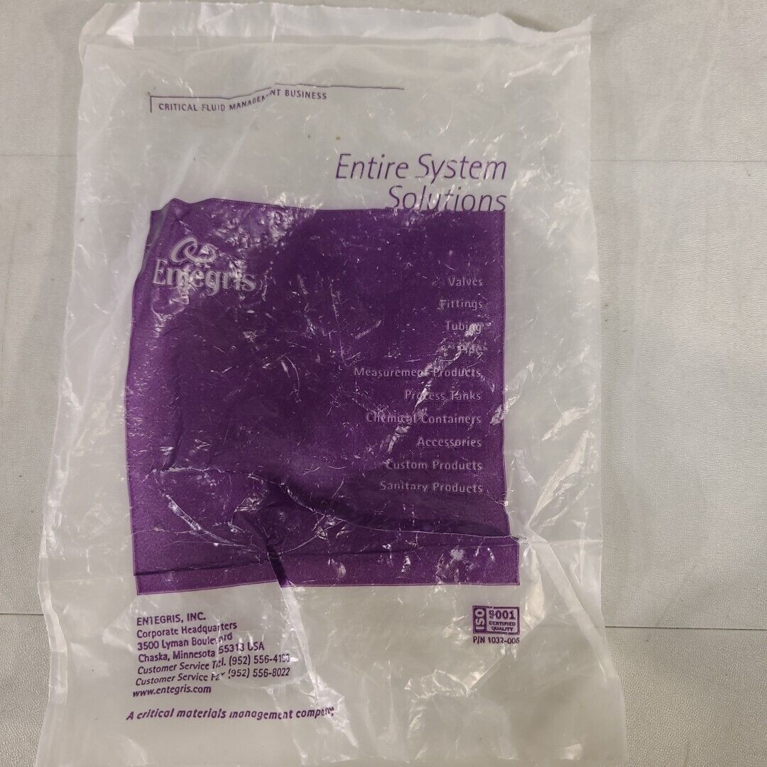 Entegris Flowware 1032-006 PTFE 90 Degree Fluid Ball Valve 1/2-20 Threads