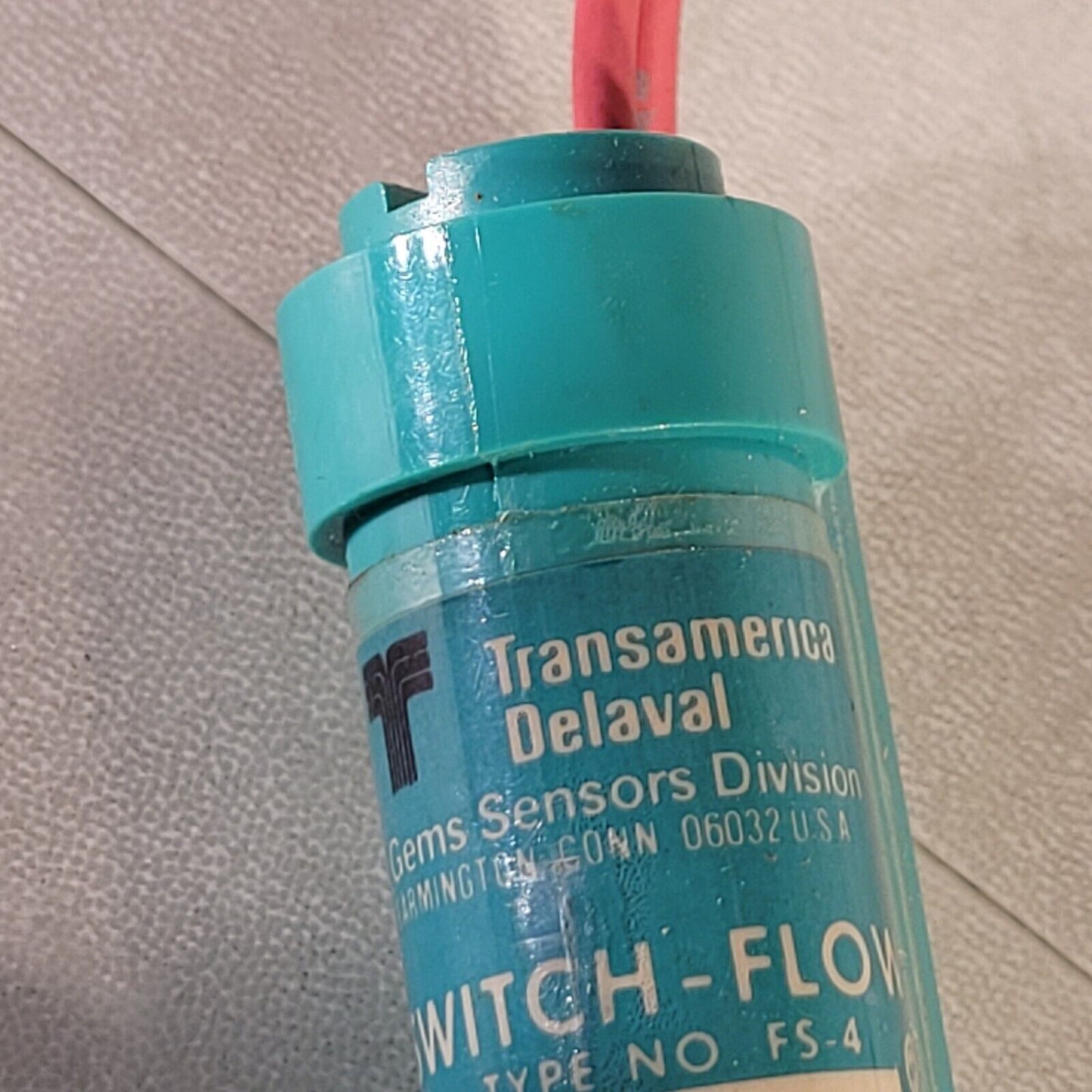 Transamerica Delaval Gems Sensors Switch-Flow FS-4 44718 Flow Switch Pilot Duty