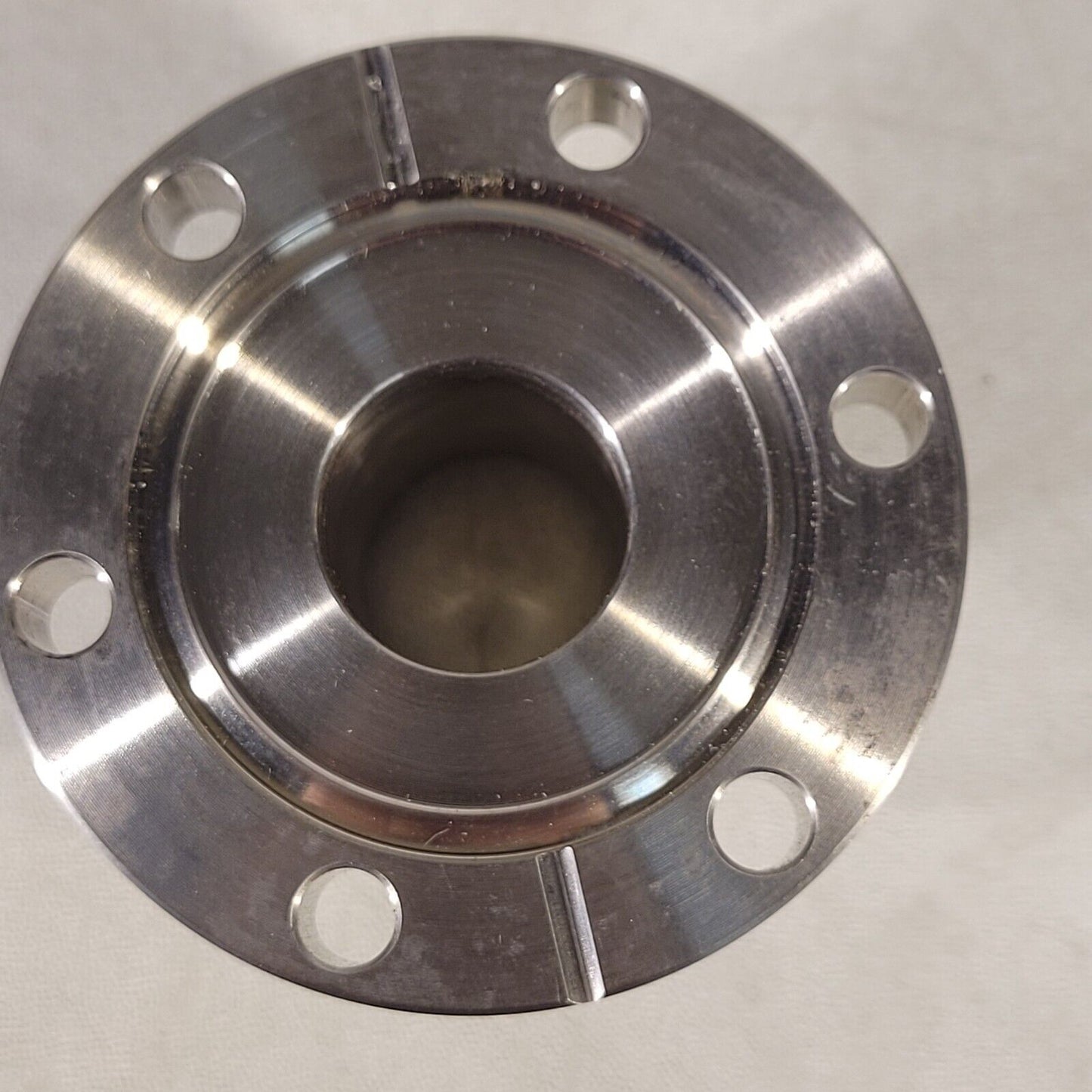 2.75" Conflat DN35CF To KF25 NW25 High Vacuum Adapter Through Holes SS UHV CF35