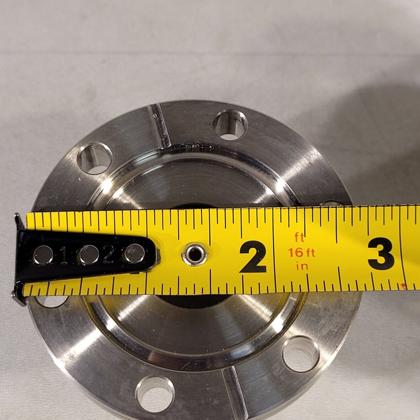 2.75" Conflat DN35CF To KF25 NW25 High Vacuum Adapter Through Holes SS UHV CF35