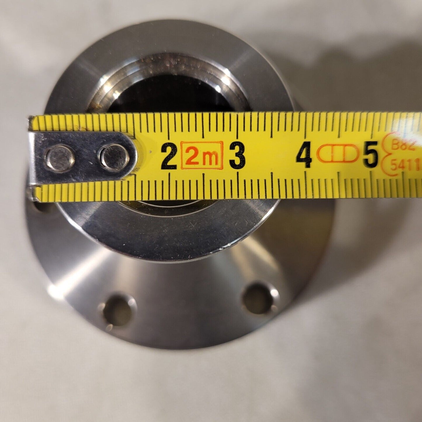 2.75" Conflat DN35CF To KF25 NW25 High Vacuum Adapter Through Holes SS UHV CF35