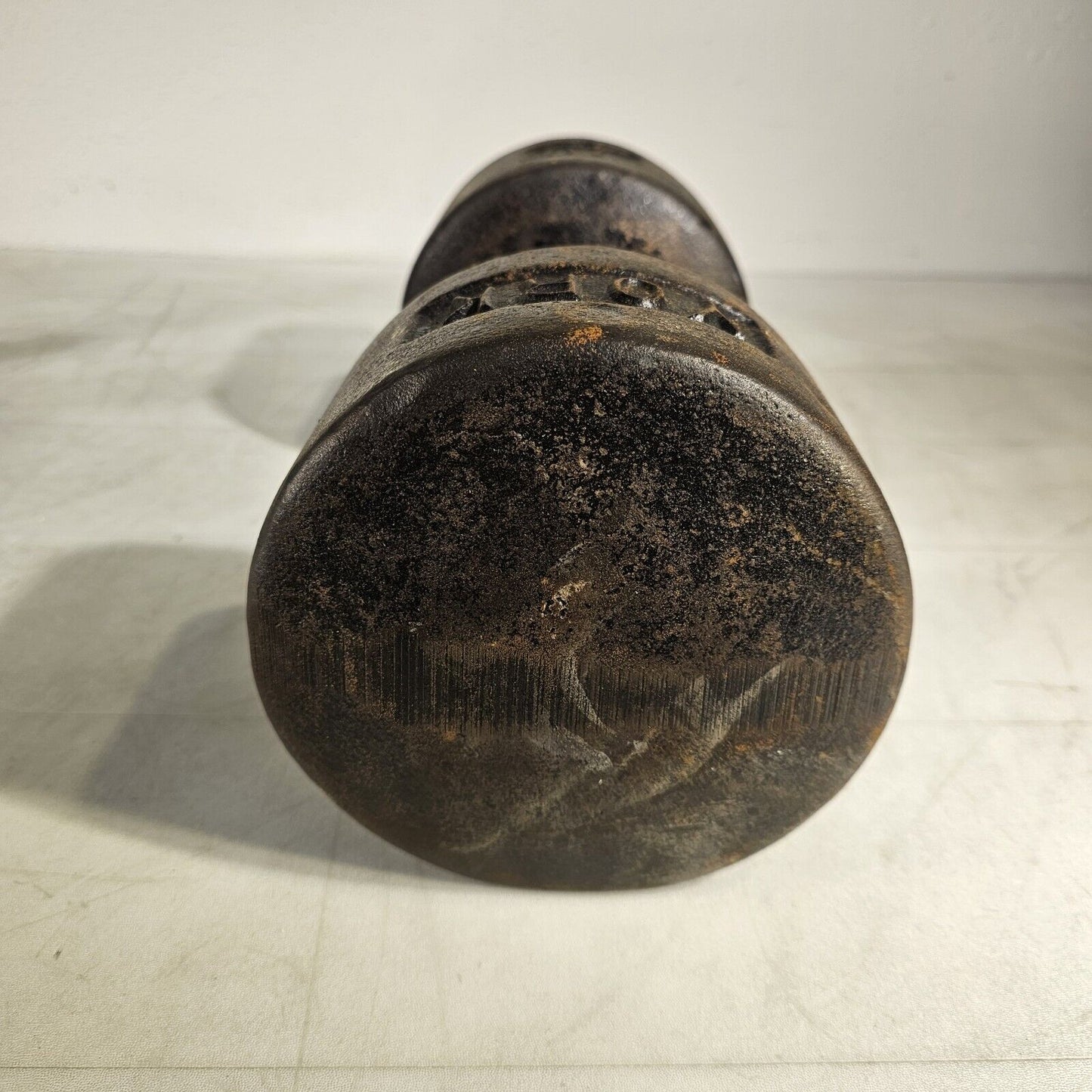 Vintage York 70lb SINGLE Cast Iron Ben Dumbbell USA Rare Roundhead Weight