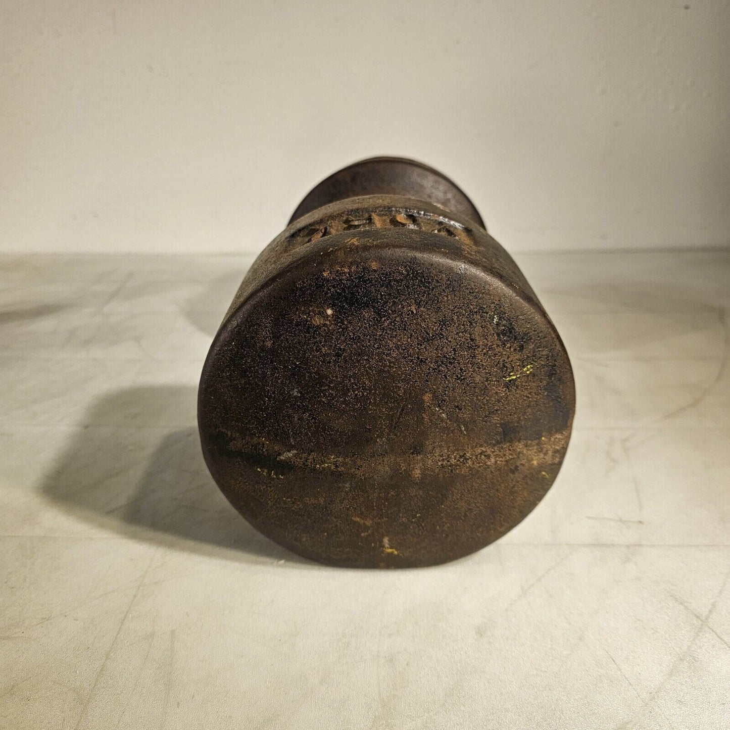 Vintage York 85lb SINGLE Cast Iron Ben Dumbbell USA Rare Roundhead Weight