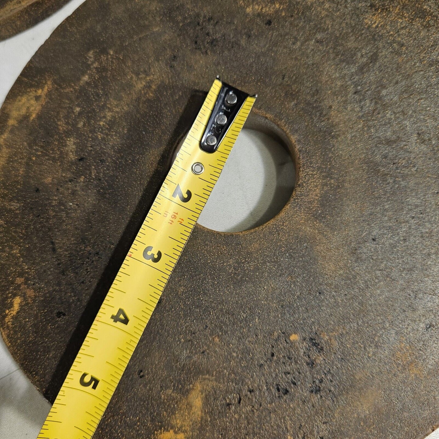 Vintage Set Of 3 Olympic Barbell 2" Cast Iron 2x 10lb 1x 5lb Pre