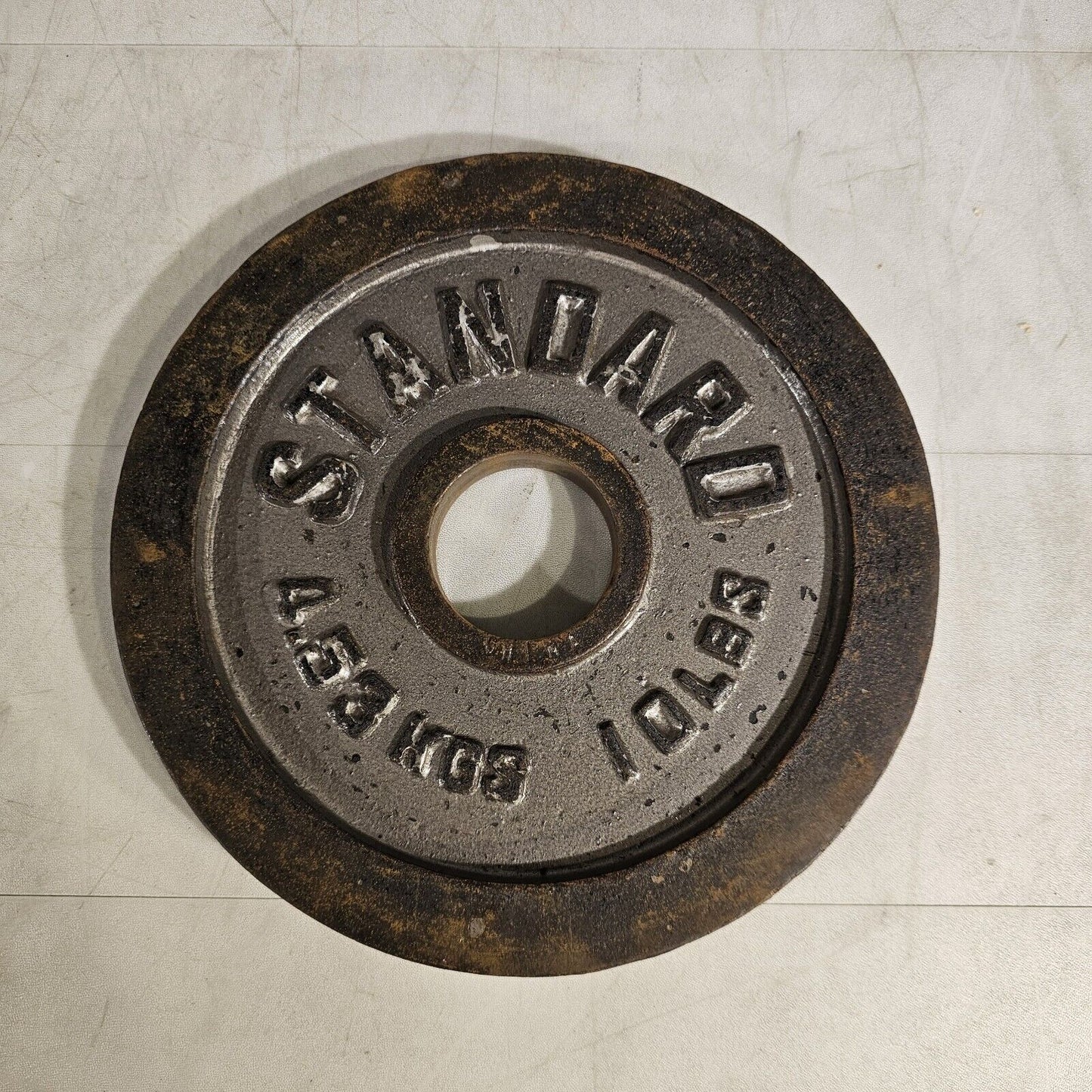 10lbs Olympic Standard Barbell 2" Cast Iron Pre 4.5 Kilos CHINA