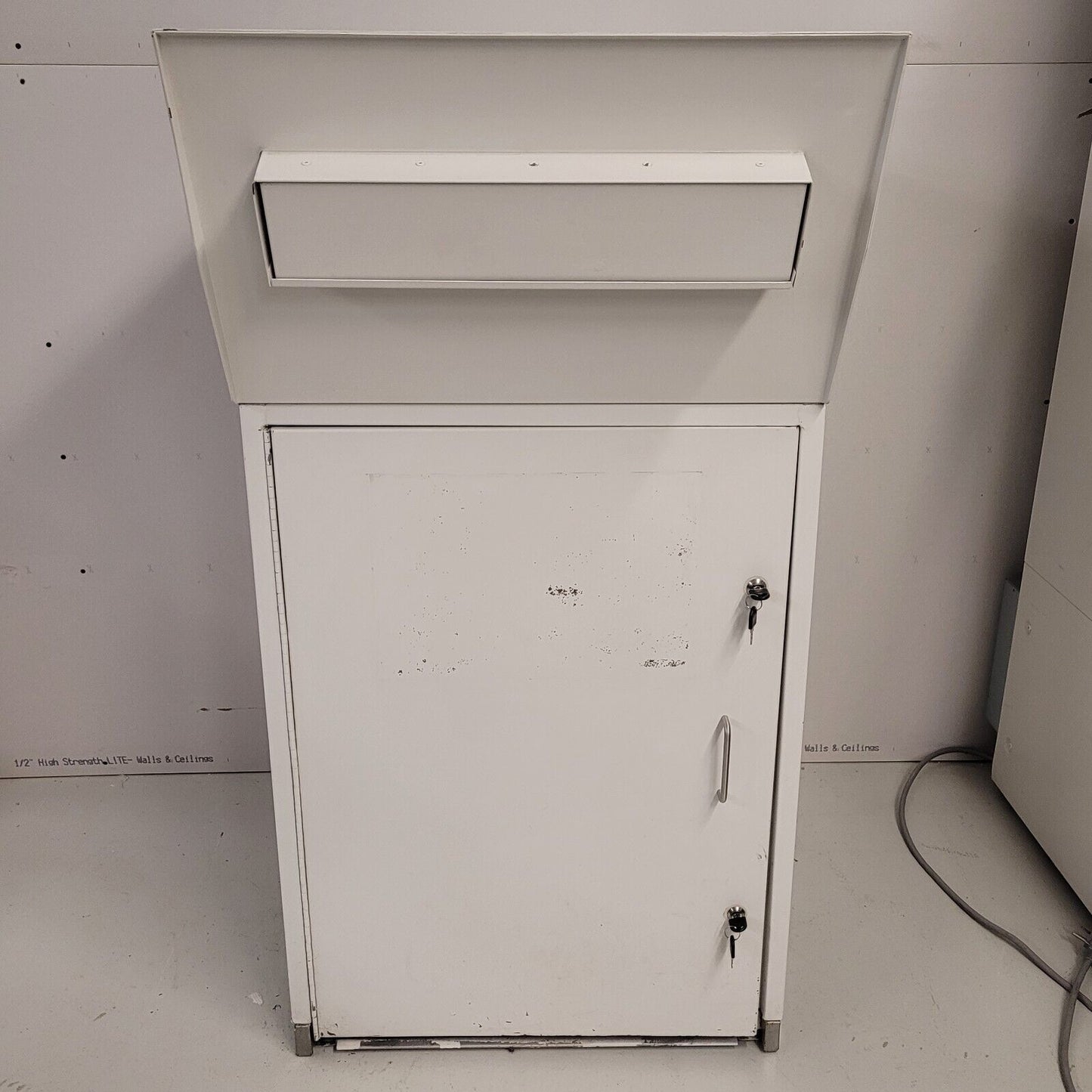 Outdoor Book Return Bin Mail Chute Metal Drop Box for Library New Locks And Keys