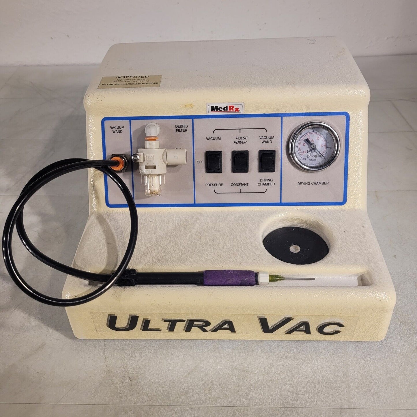 MedRx Ultra VAC Power Data Unit Vacuum & Drying Chamber