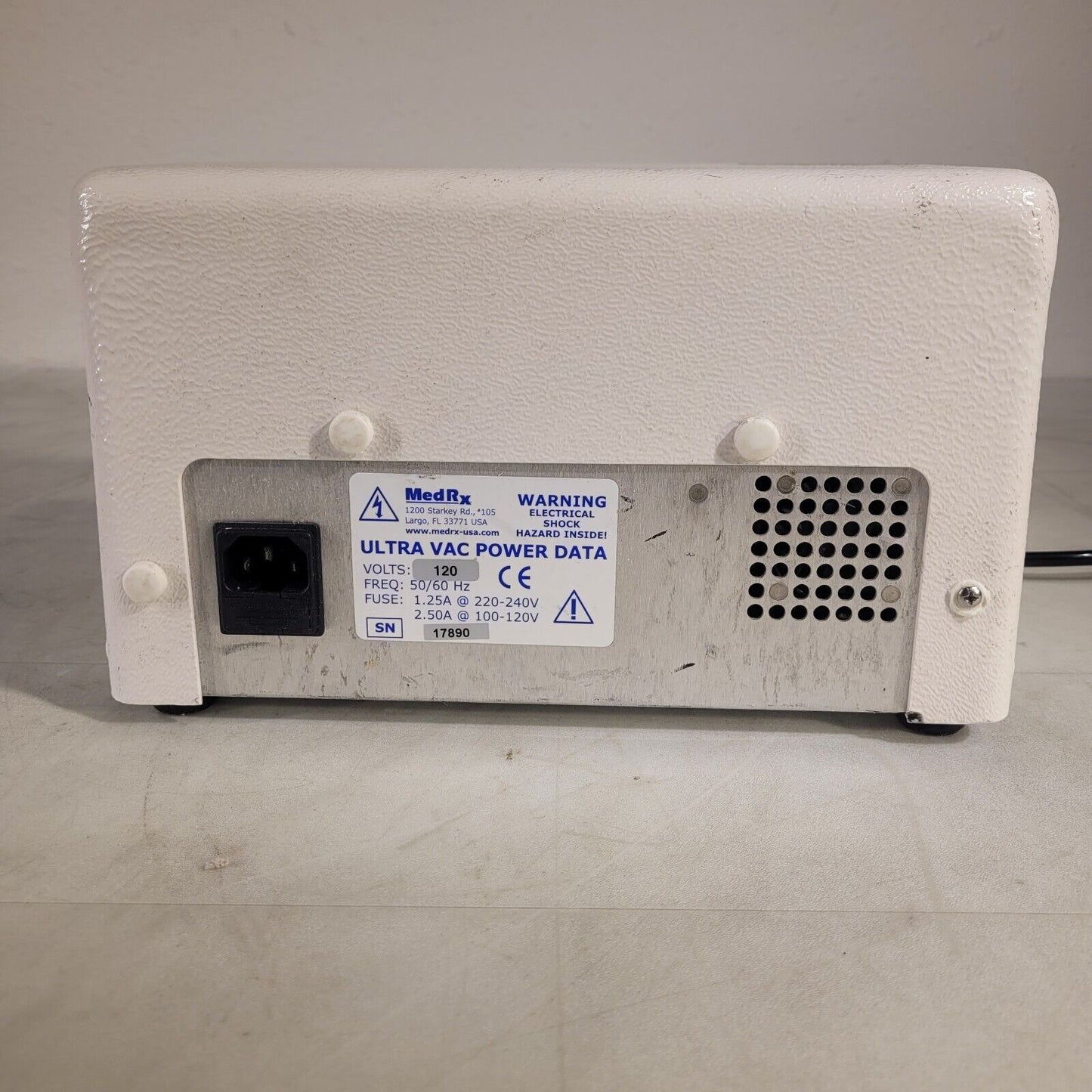 MedRx Ultra VAC Power Data Unit Vacuum & Drying Chamber