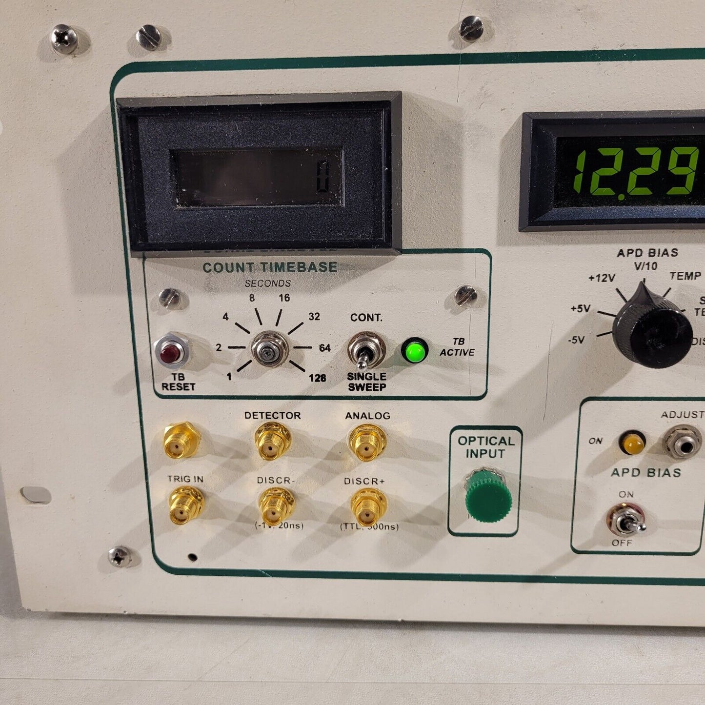 IBM Almaden Single Photon Detector- Missing 3 Knobs And 2 Switches Bent