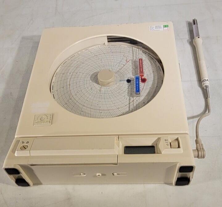 Omega CT485B Temperature Humidity Data Chart Recorder With Probe